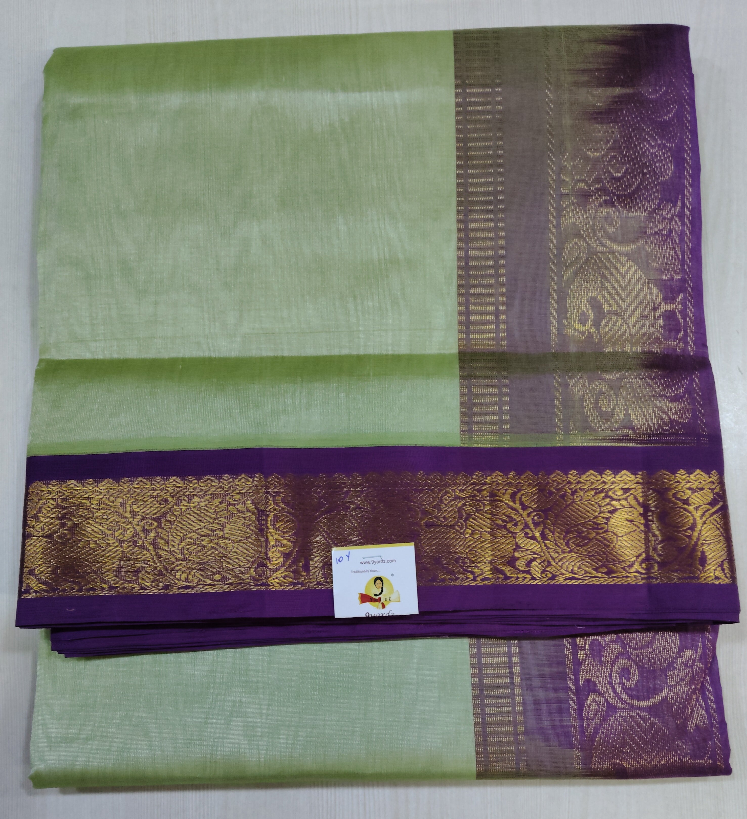 Pure silk cotton -Korvai 10yards madisar