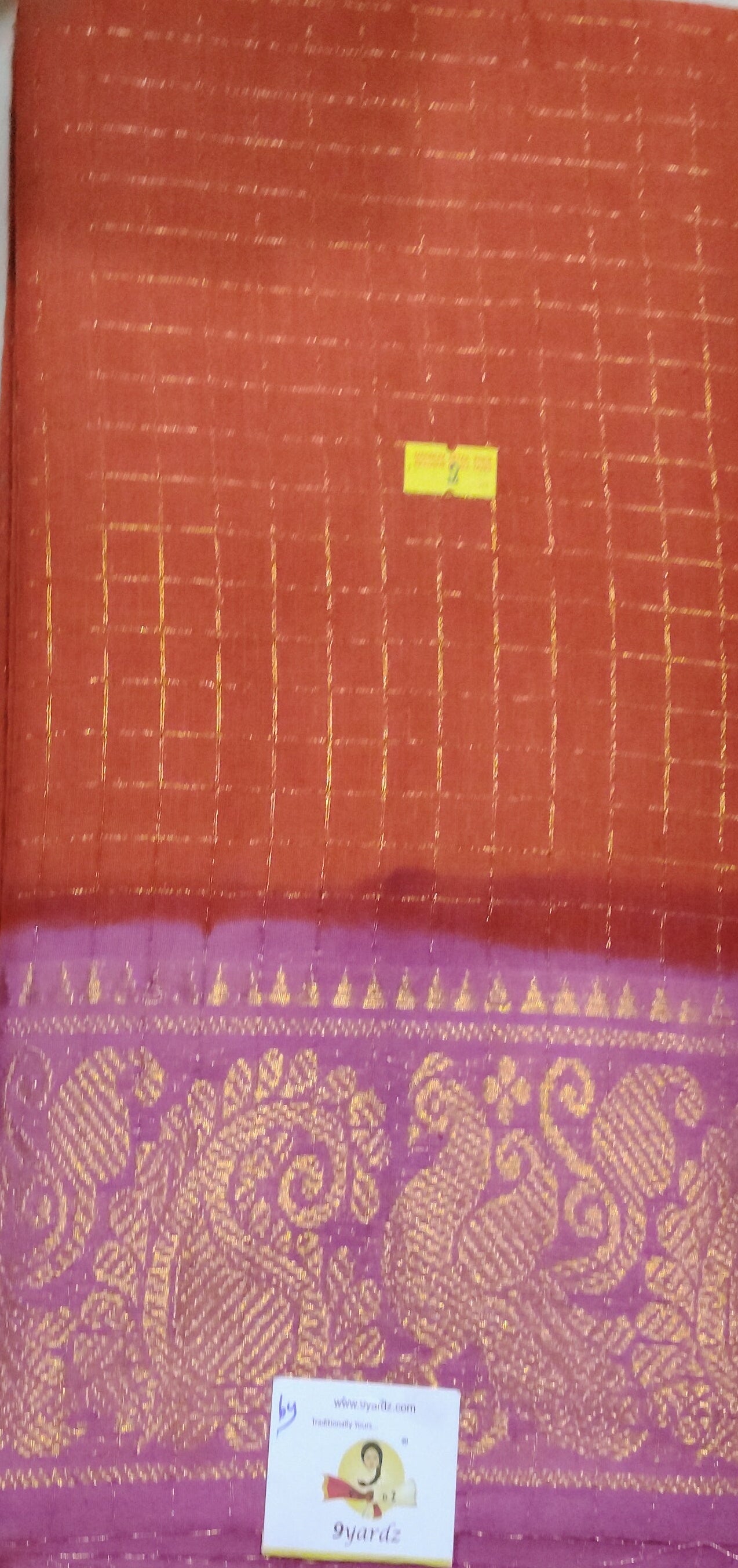 Ranee Cotton zari kattam 6yard