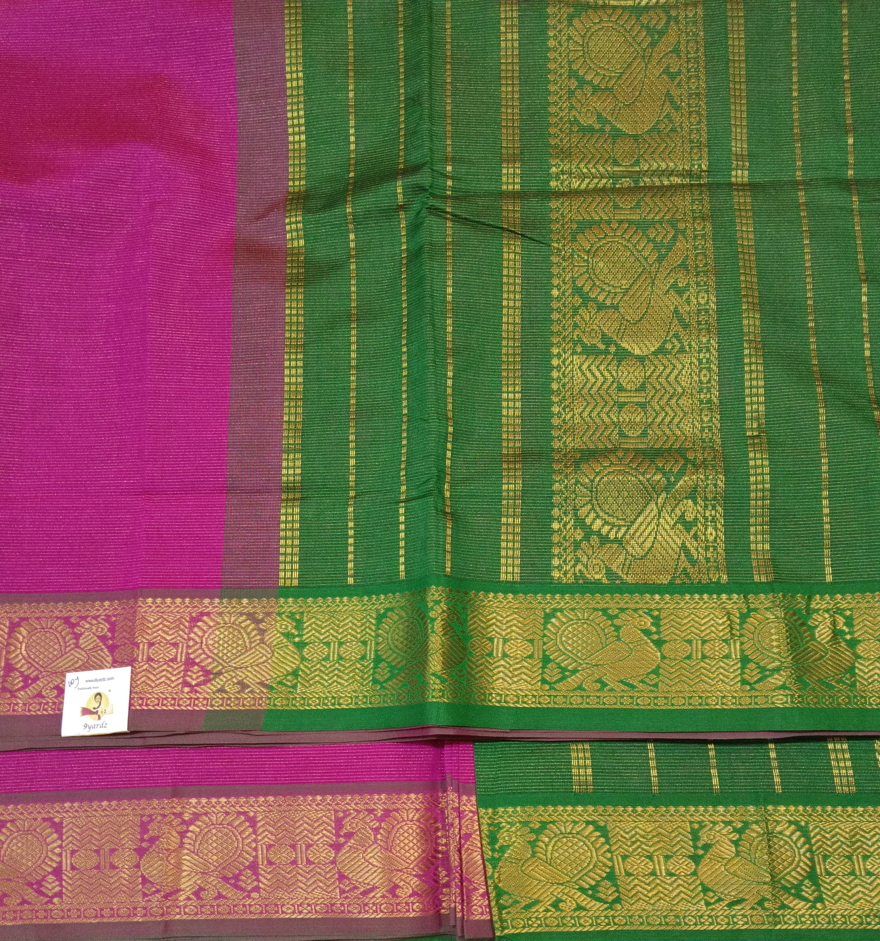 Semi Silk cotton vairavoosi Madisar 10yards