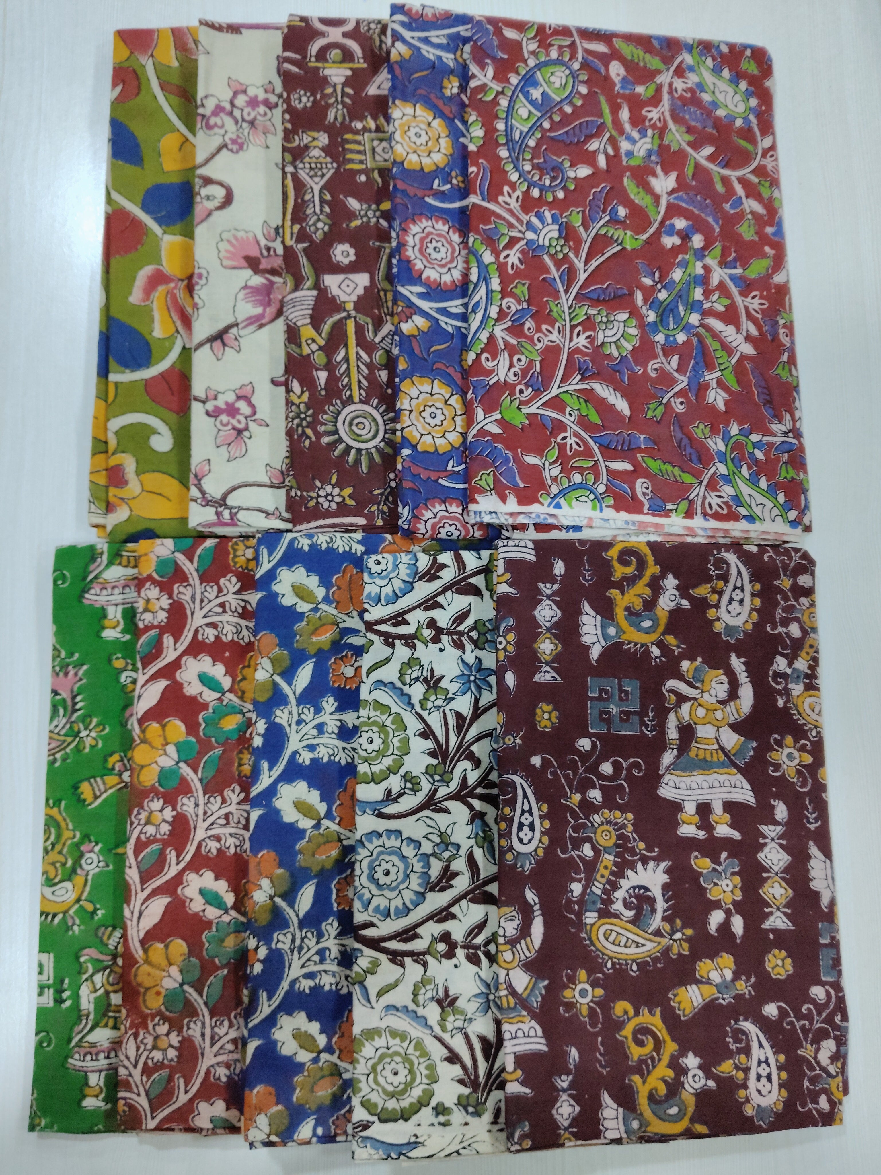 Navarathri special Kalamkari blouse bits