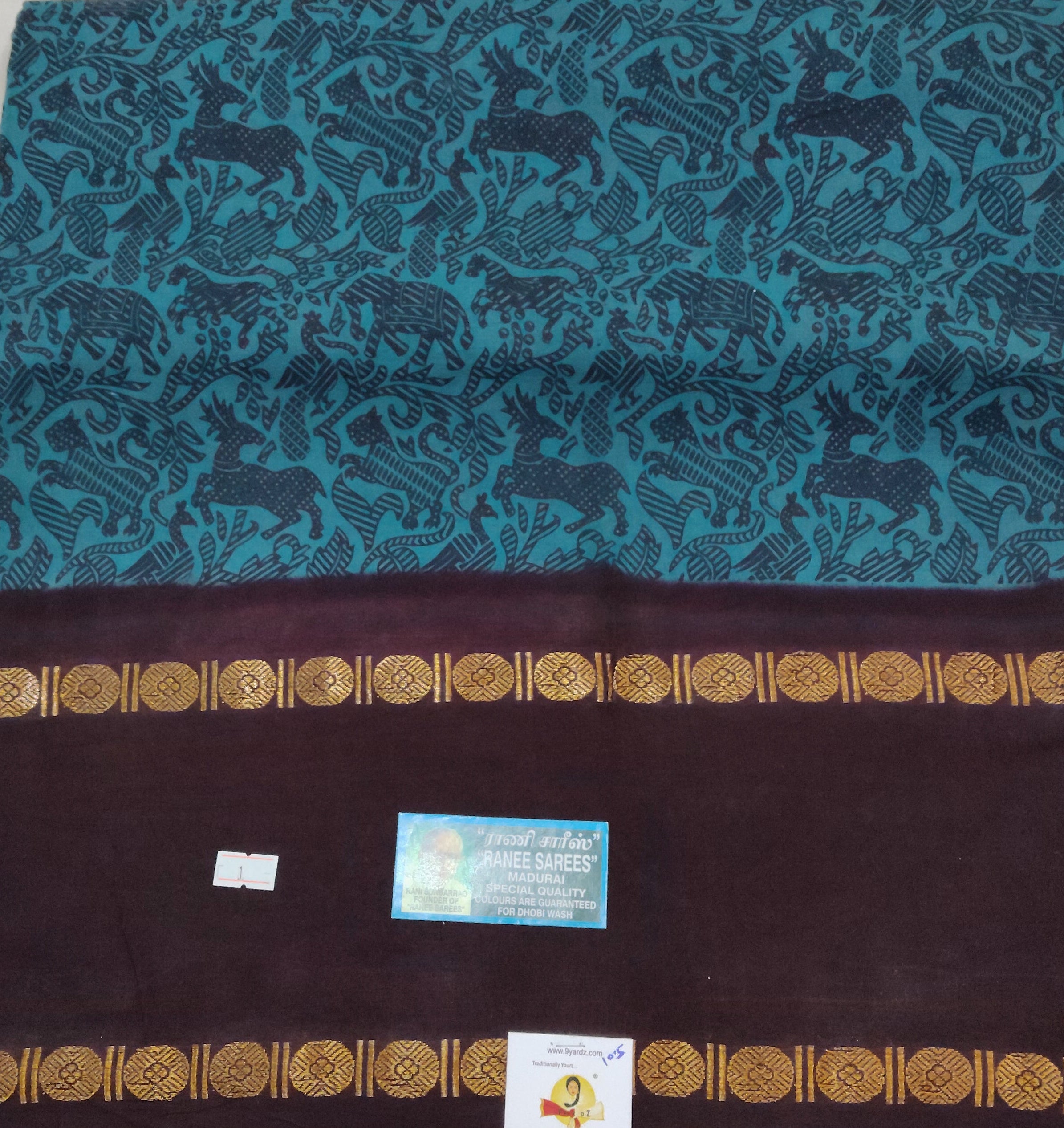 Ranee voyal saree 10.5yardz(9.5mtrs)