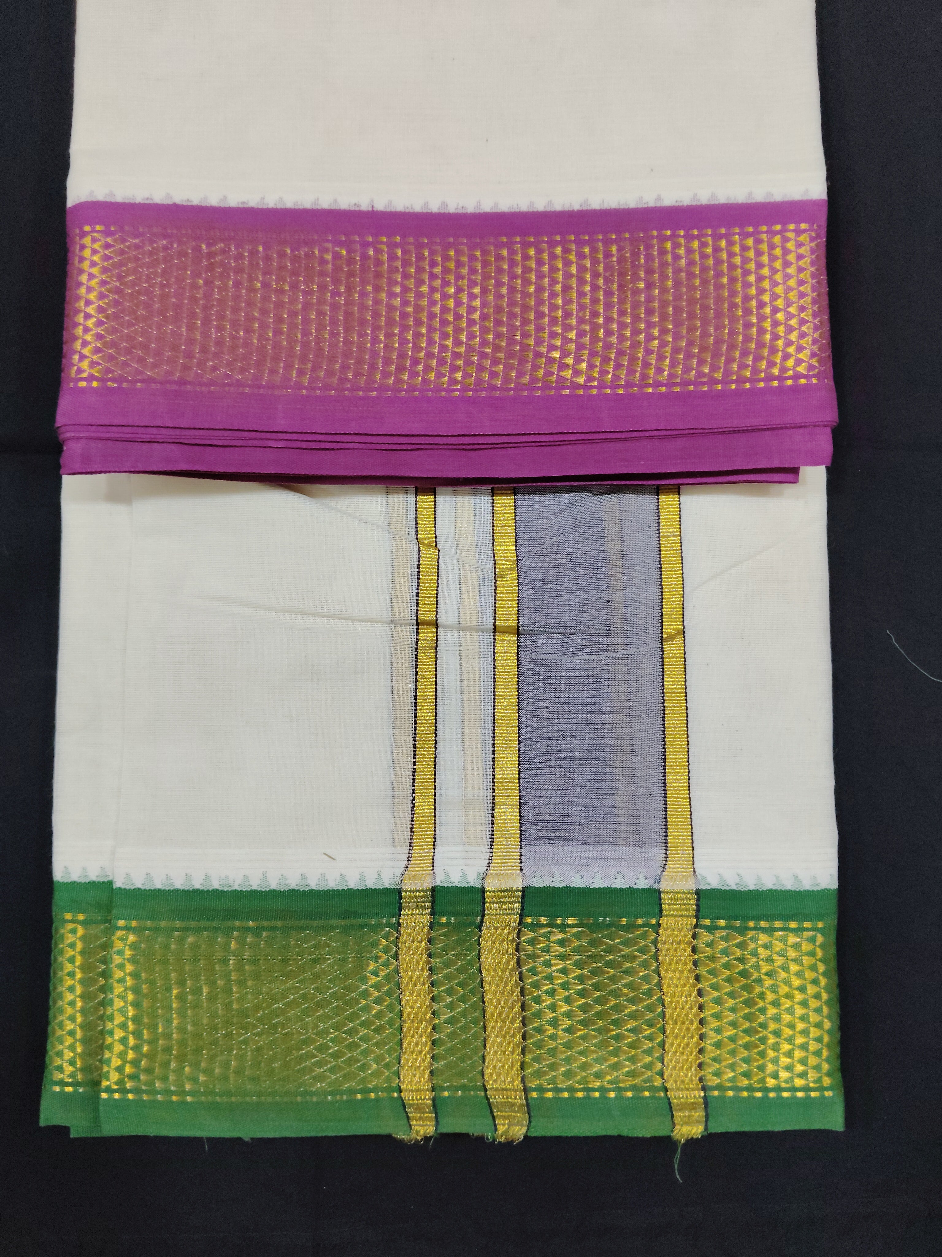Pure cotton Muhurtham dhoti 9*5 11maadampet