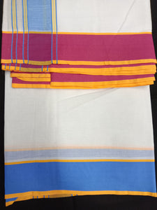 Cotton Dhothi Bleached 10*6