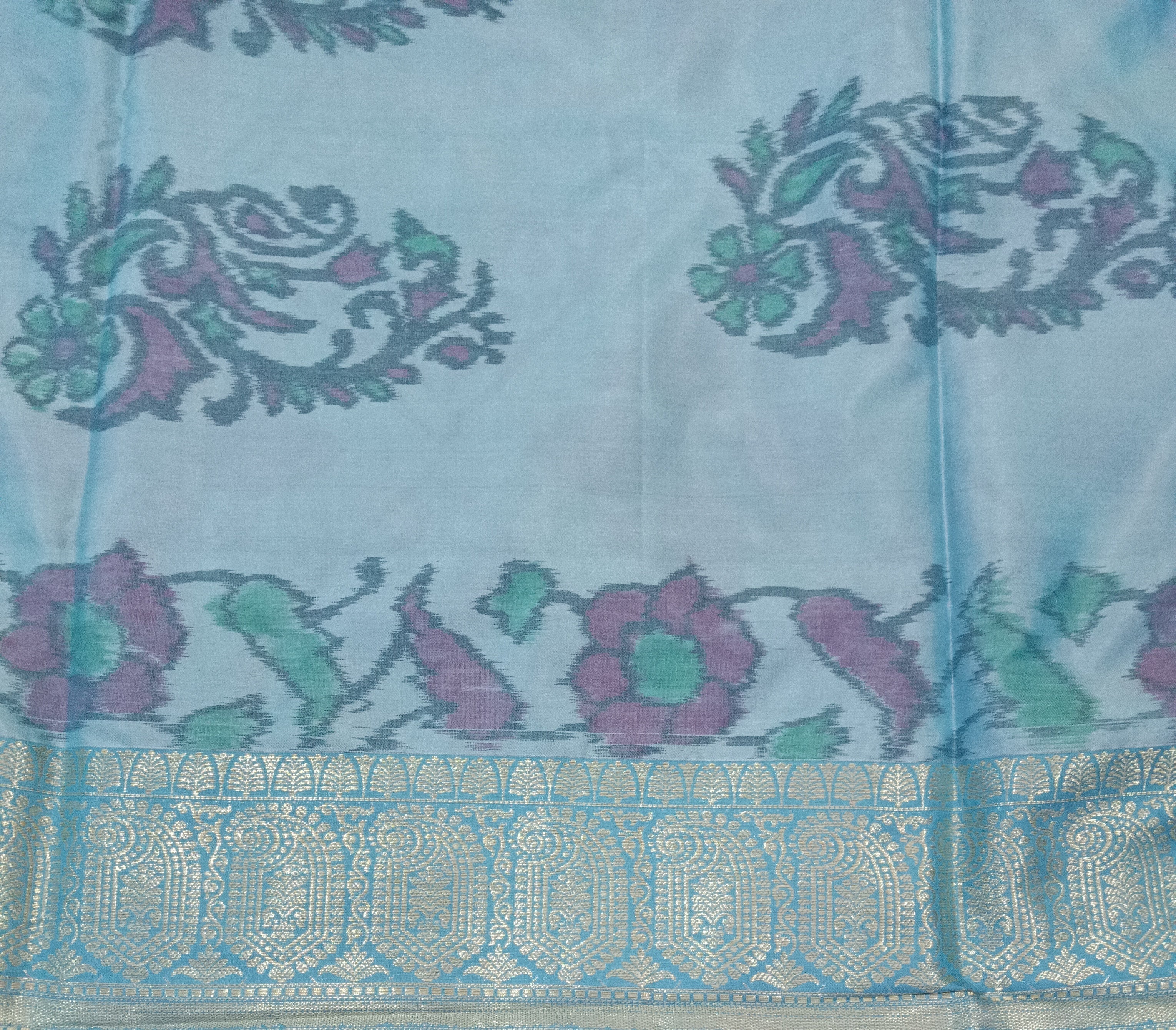 Ikkat semi silk madisar