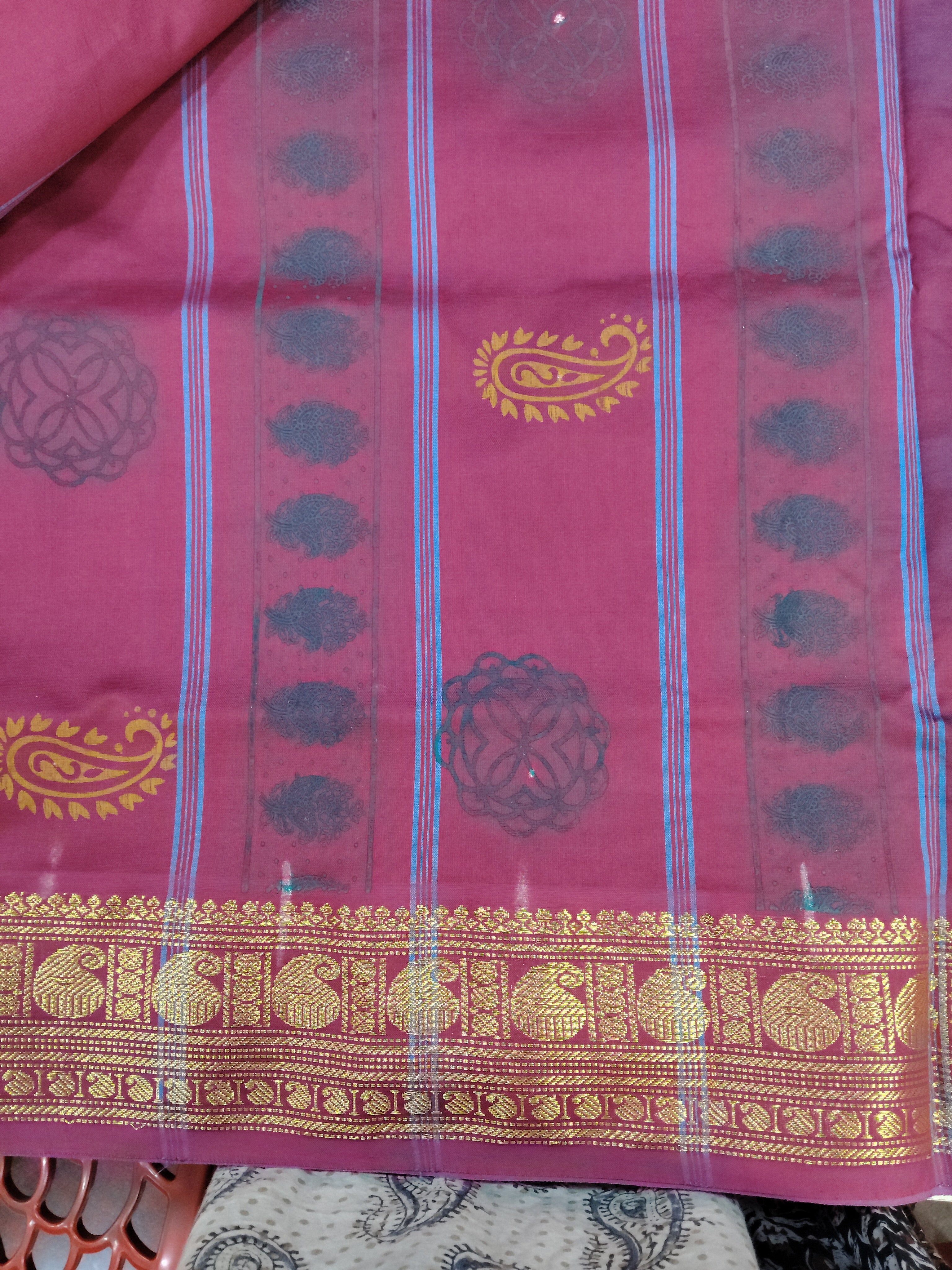 Semi Silk cotton printed Madisar