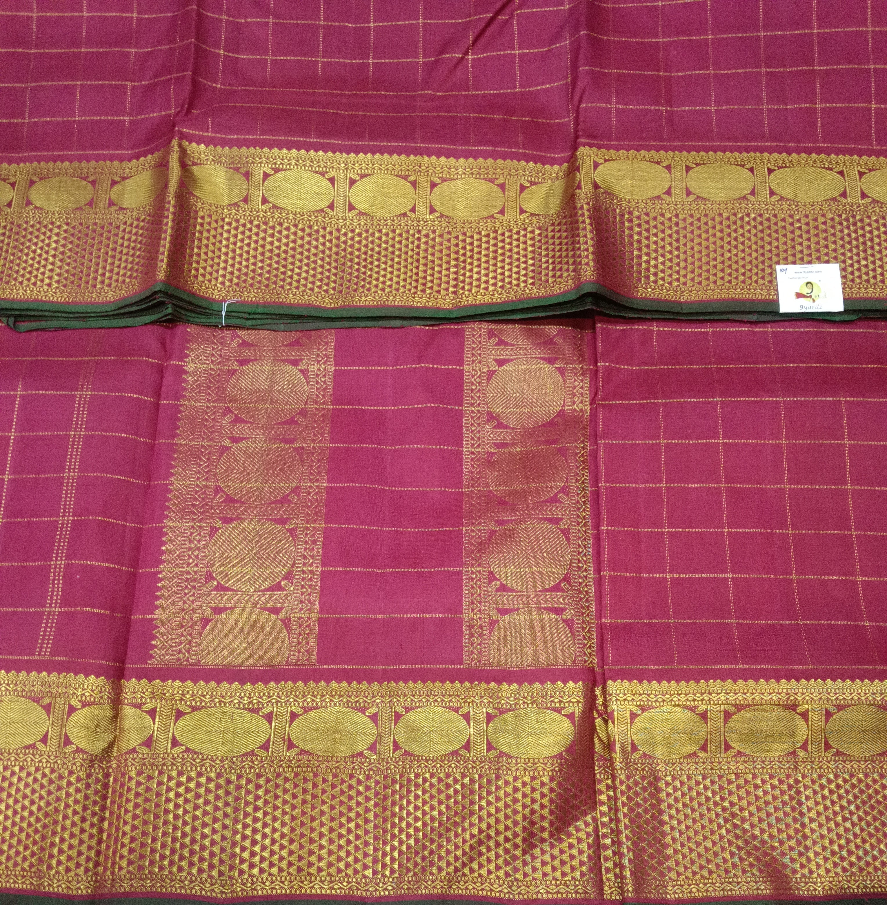 Pure Kanchipuram Silk Madisar 10yards