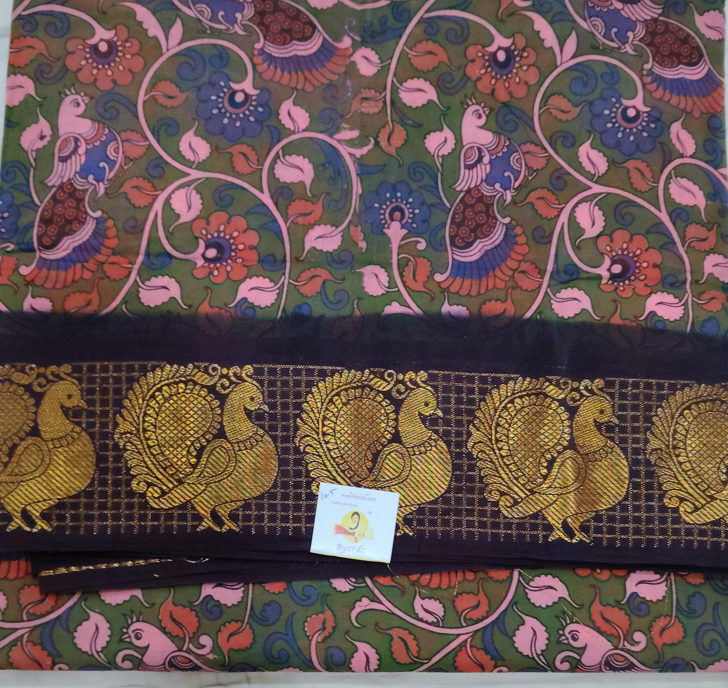 Sungudi cotton 10.5 yards madisar
