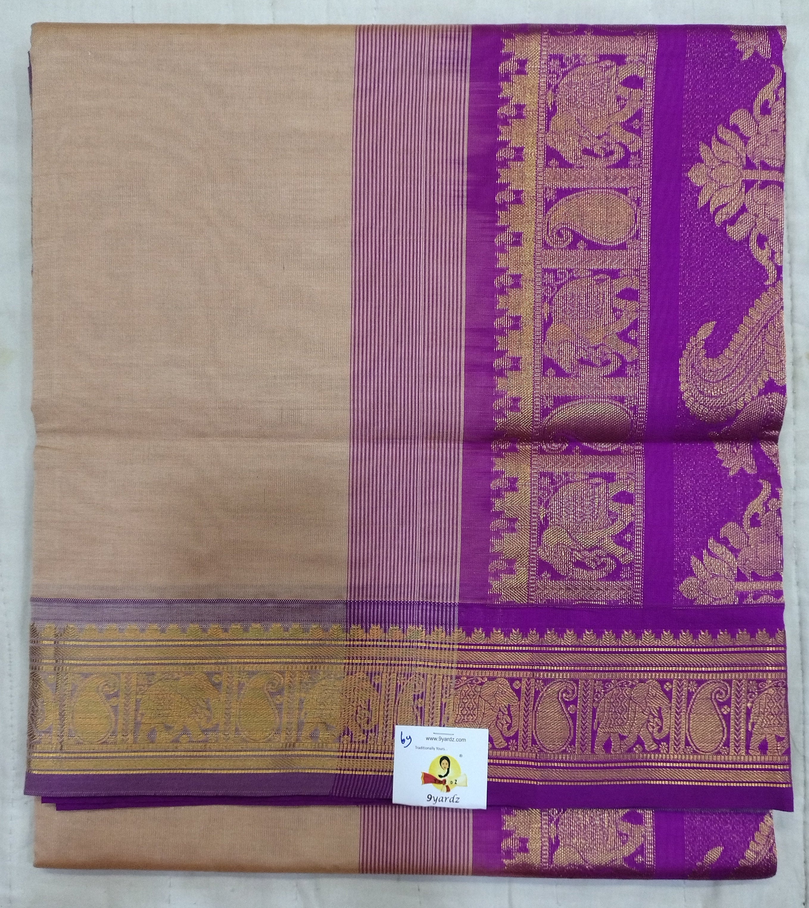 Semi silk Plain 6Yards