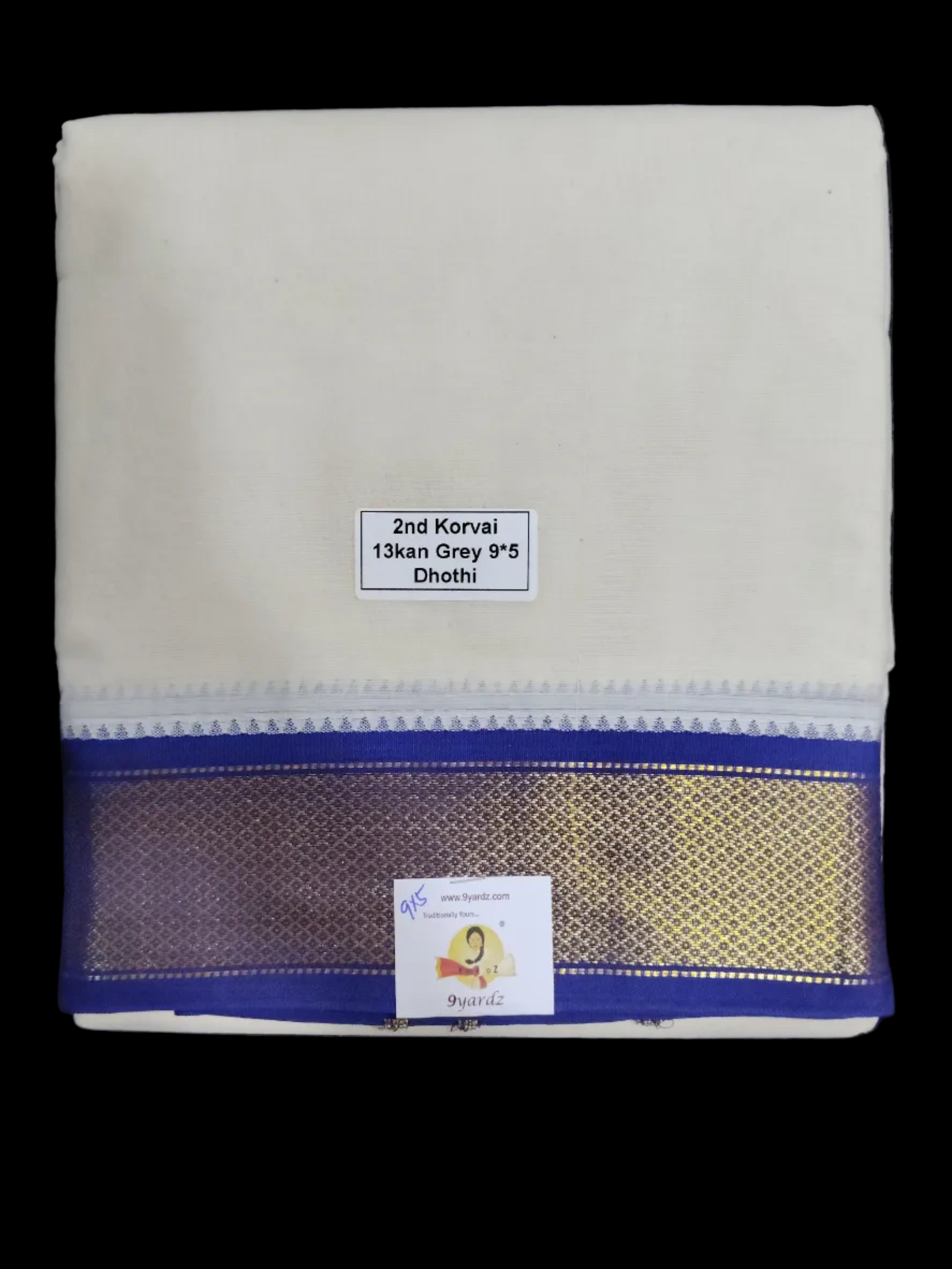 Pure cotton Muhurtham 13kann dhoti 9*5