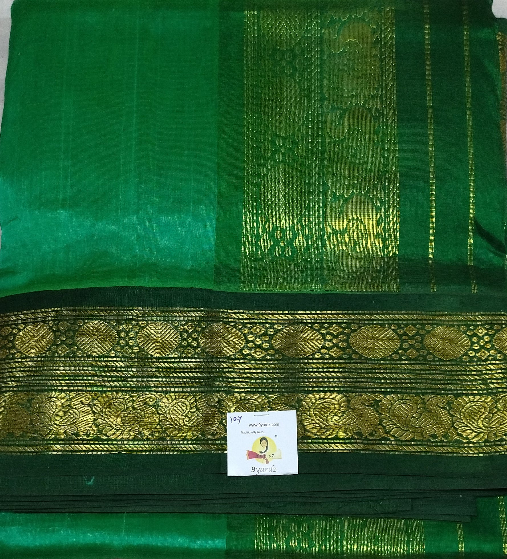 Pure silk cotton -Korvai 10yards madisar