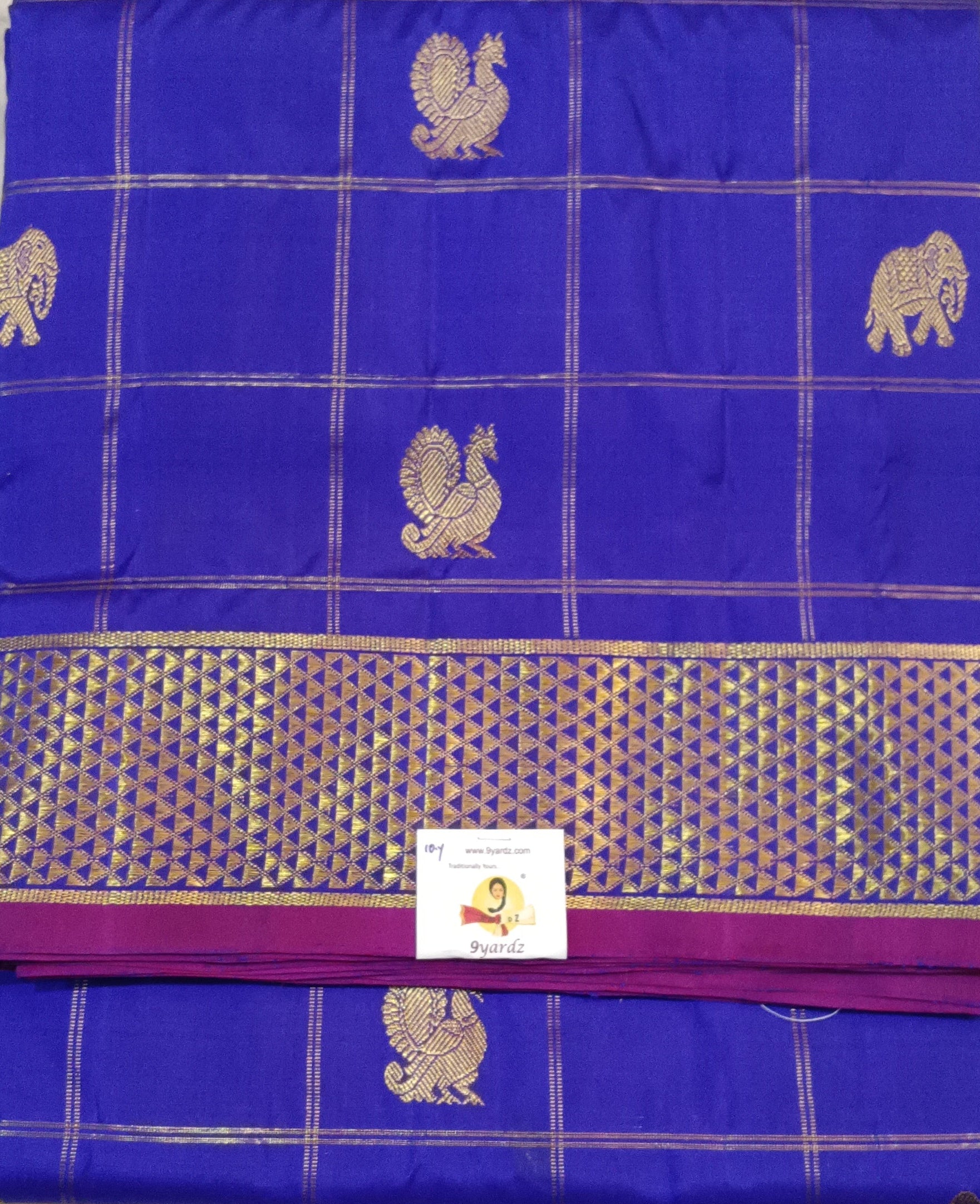 Pure Kanchipuram Silk Madisar 10yards
