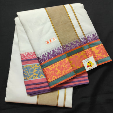 Dhothi fancy border 9*5