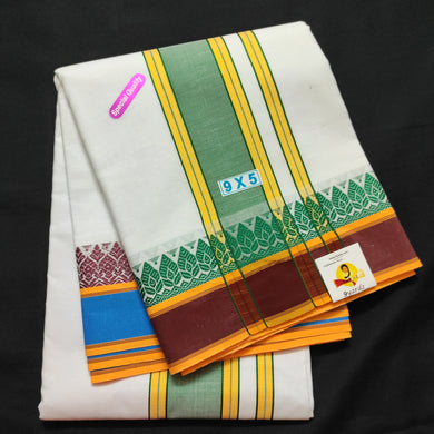 Dhothi fancy border 9*5