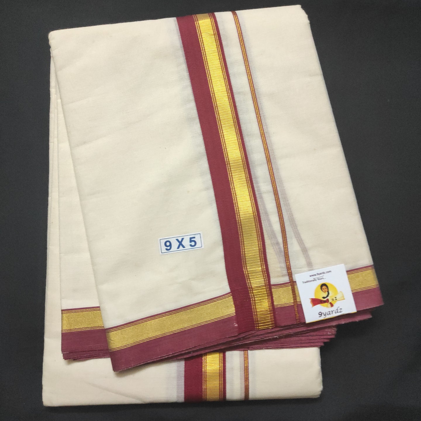 Fine Cotton fancy Dhothi 9*5