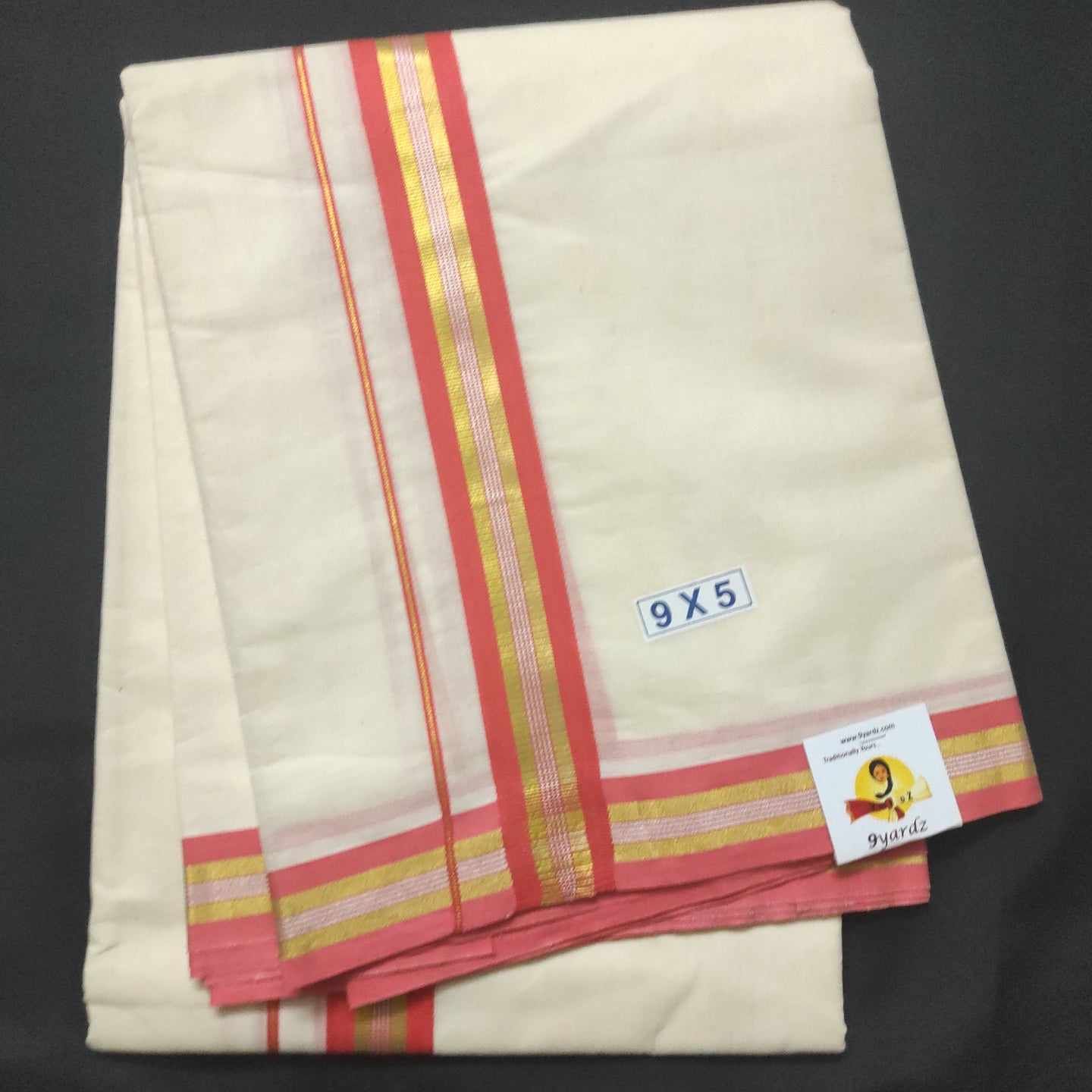 Fine Cotton fancy  Dhothi 9*5