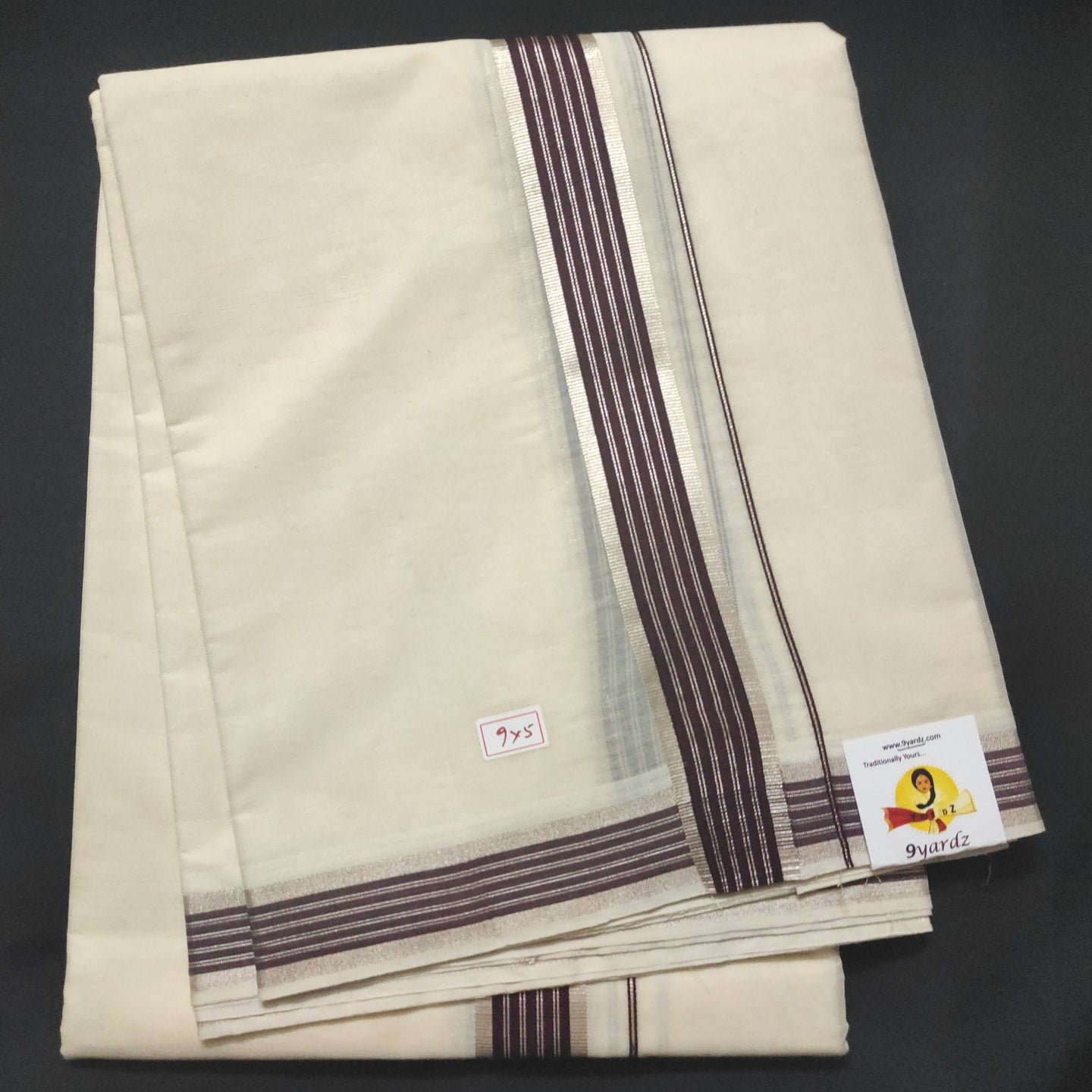 Fine Cotton fancy  Dhothi 9*5