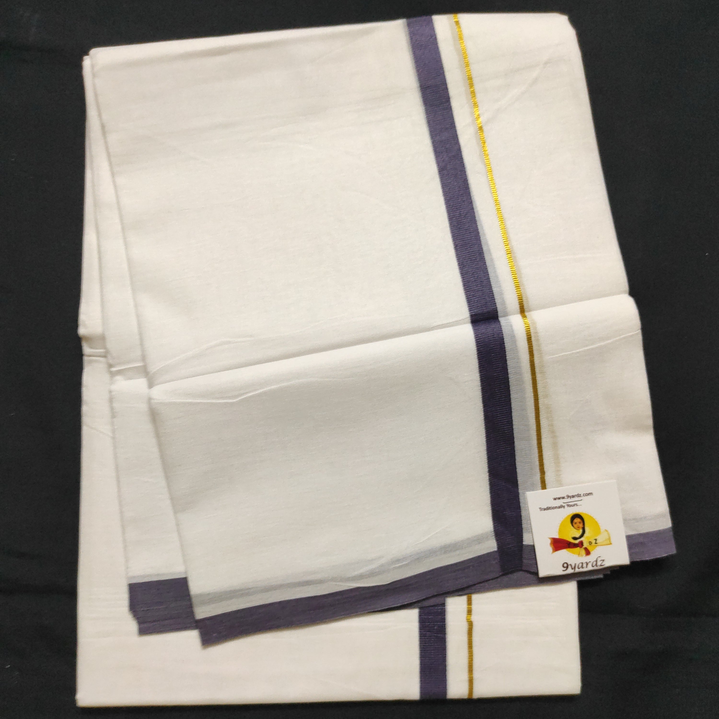 Bleached cotton Dhothi 9 muzam