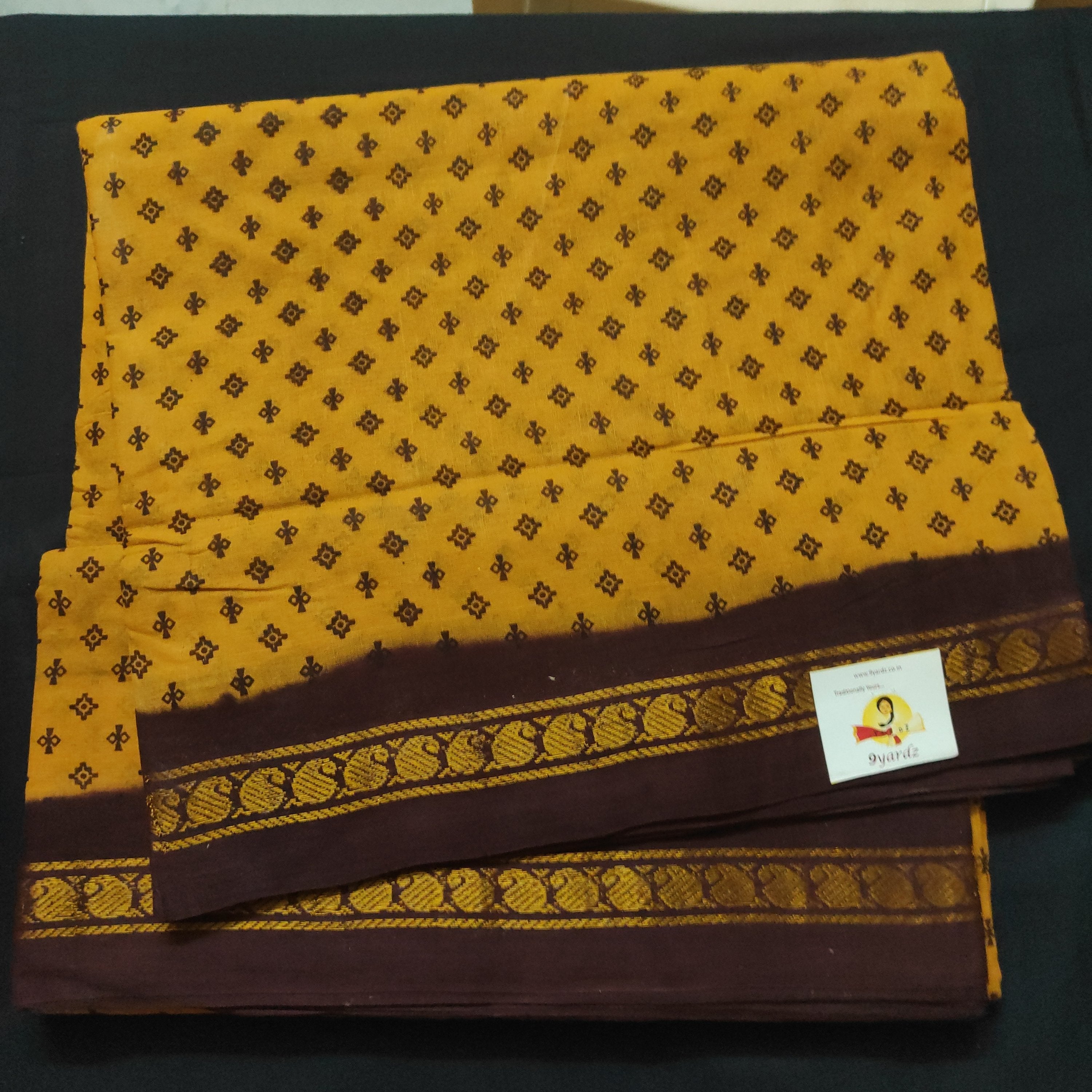 Sungudi cotton 10.5 yards madisar