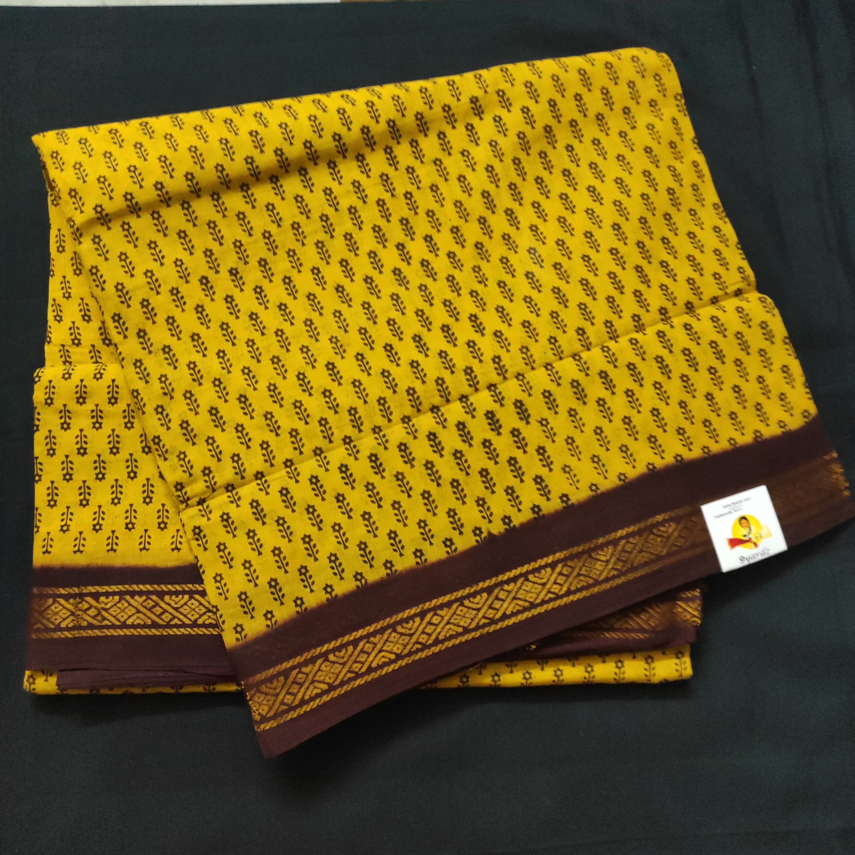 Sungudi cotton 10.5 yards madisar