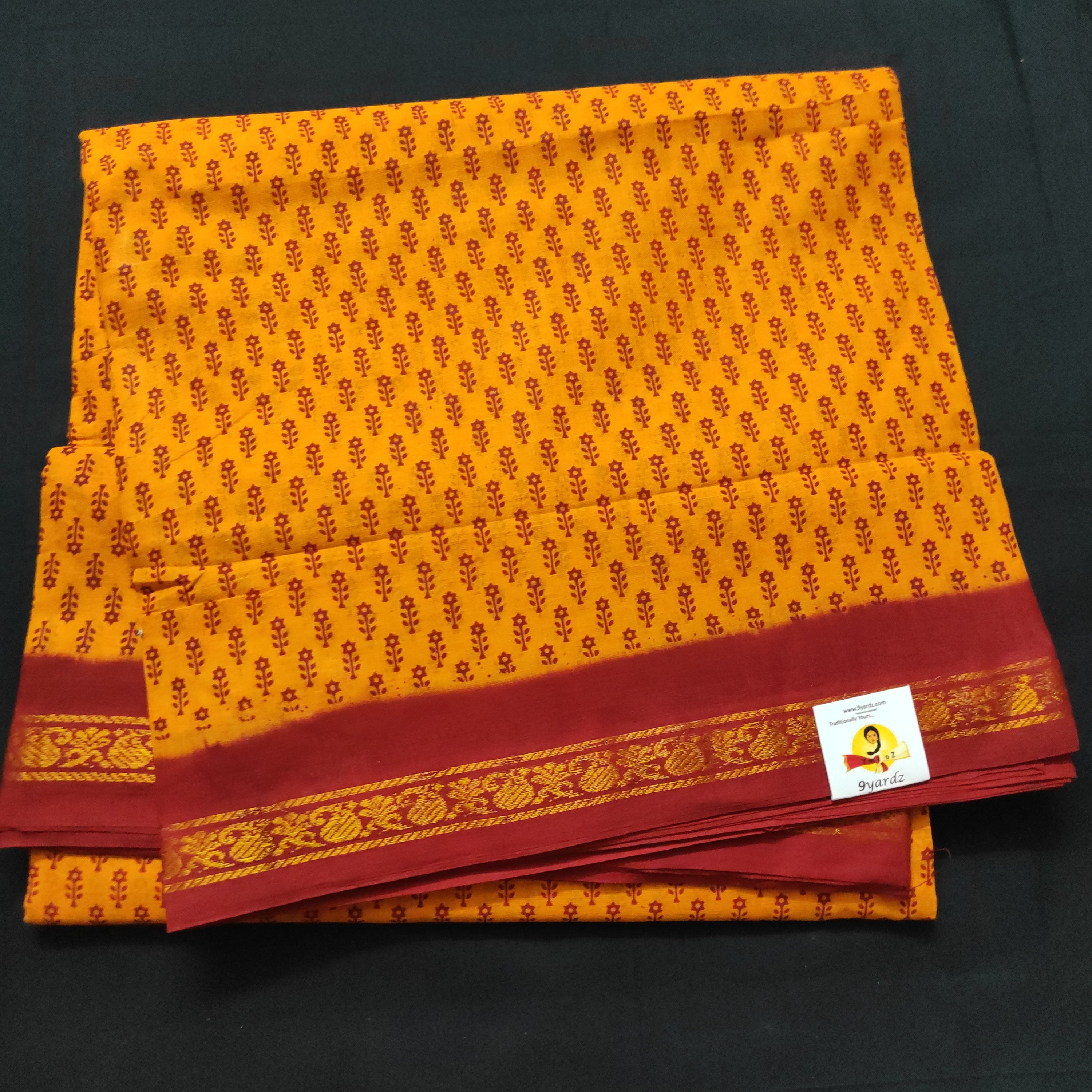 Sungudi cotton 10.5 yards madisar