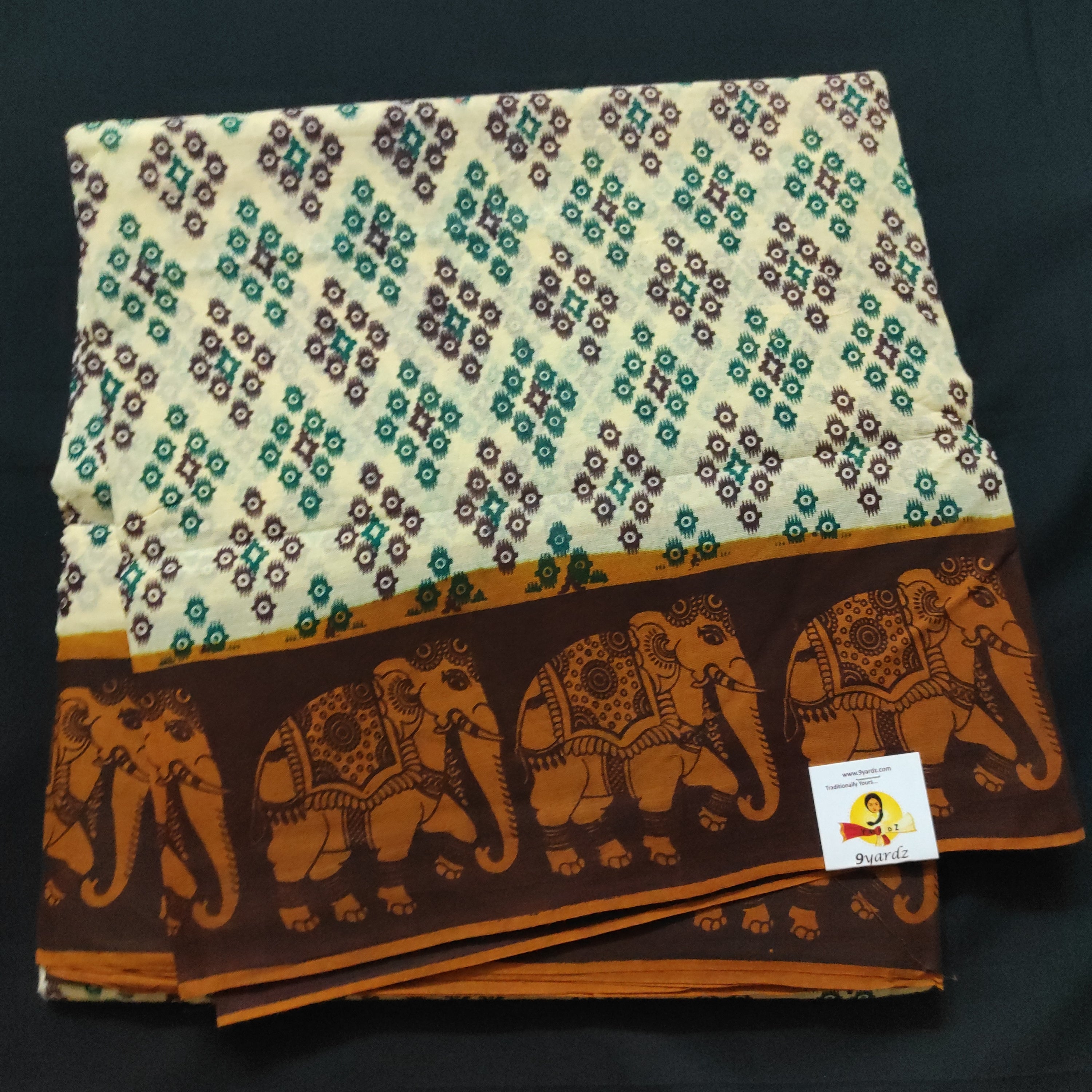 Sungudi cotton 9.5 yards madisar