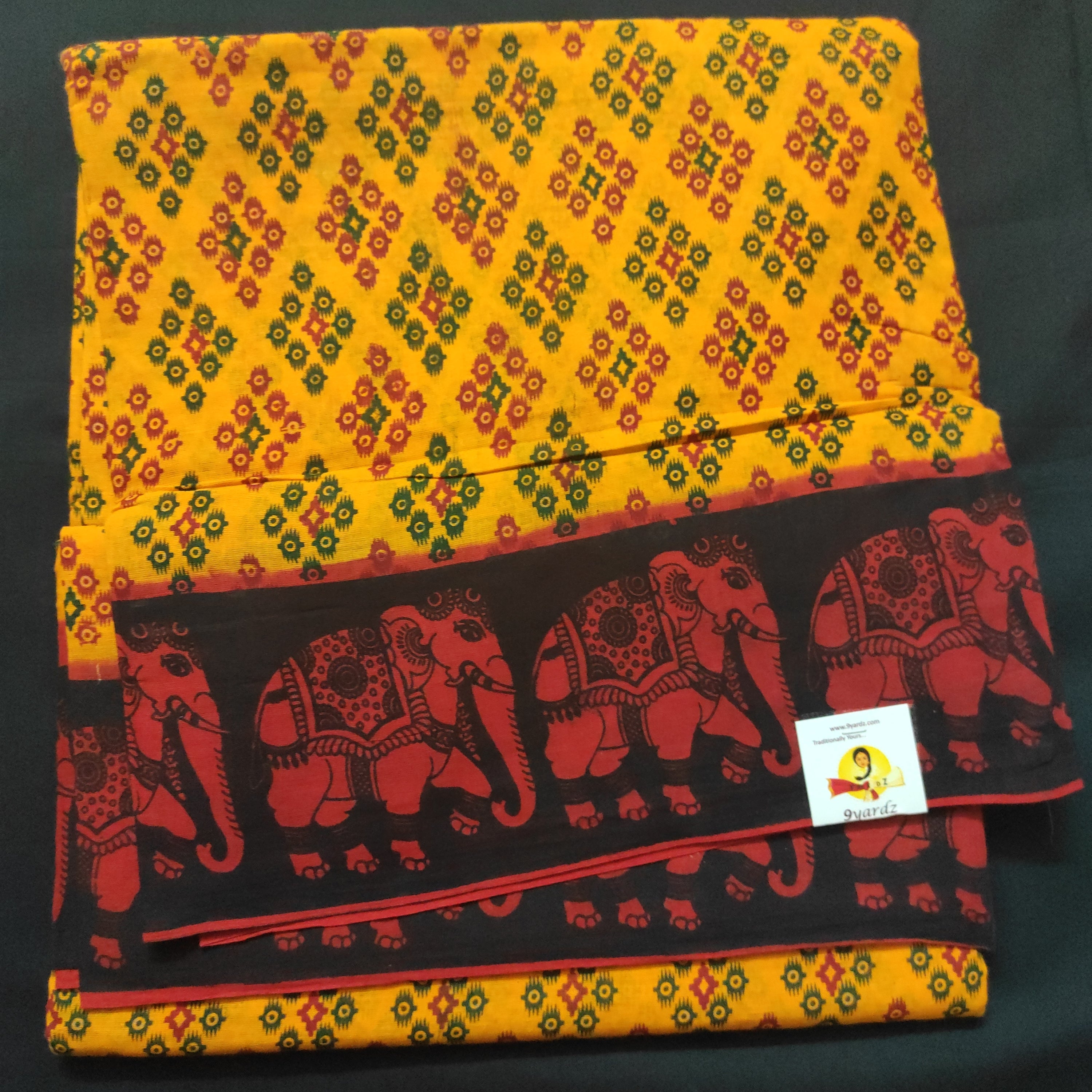 Sungudi cotton 9.5 yards madisar
