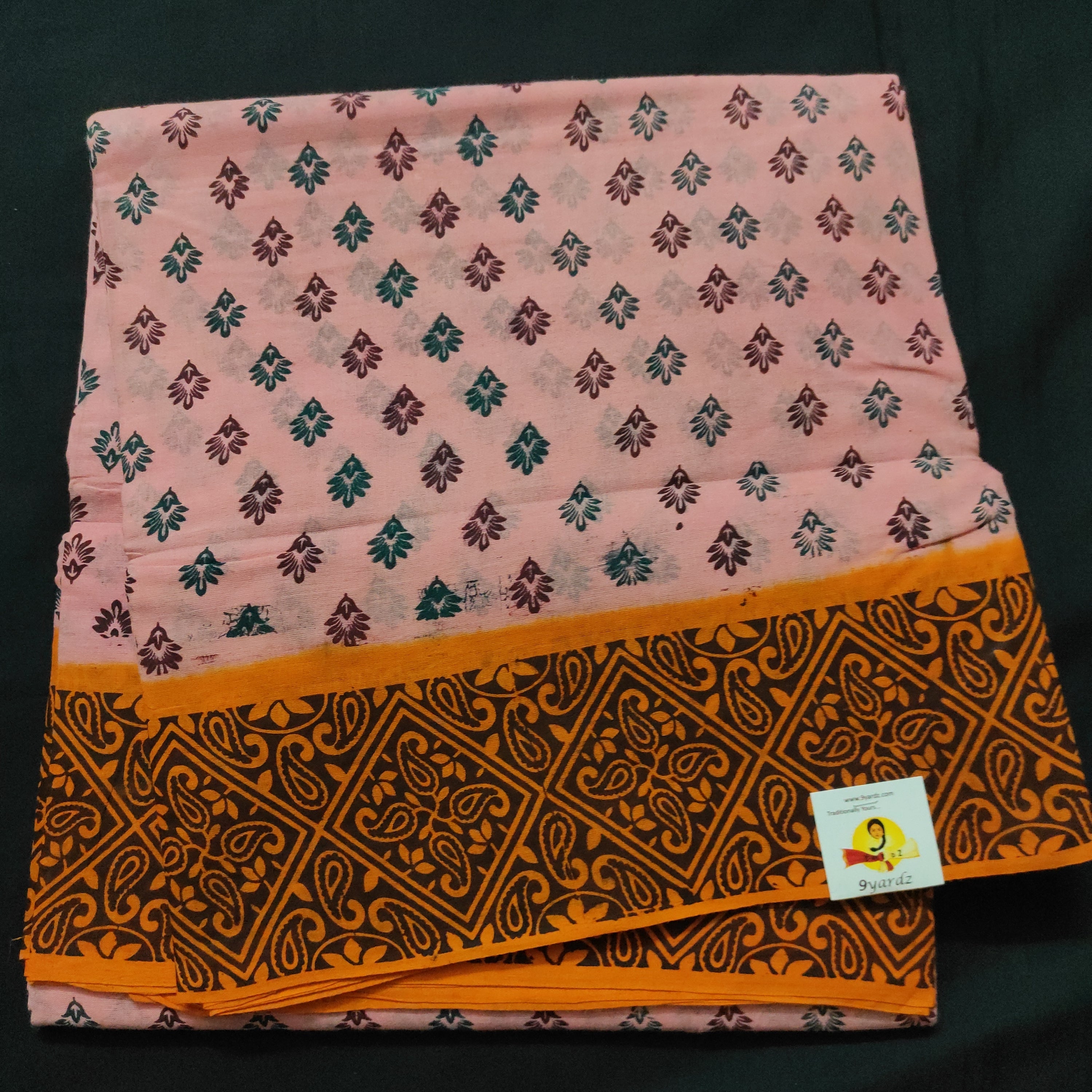 Sungudi cotton 9.5 yards madisar