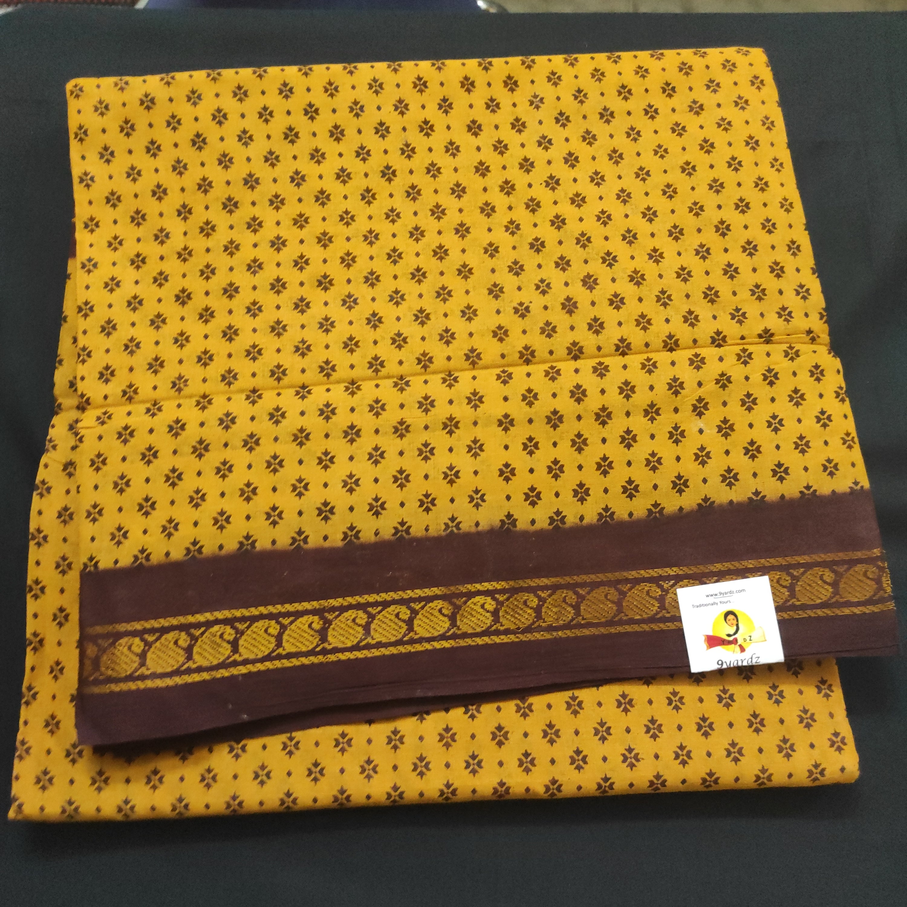 Sungudi cotton 10.5 yards madisar
