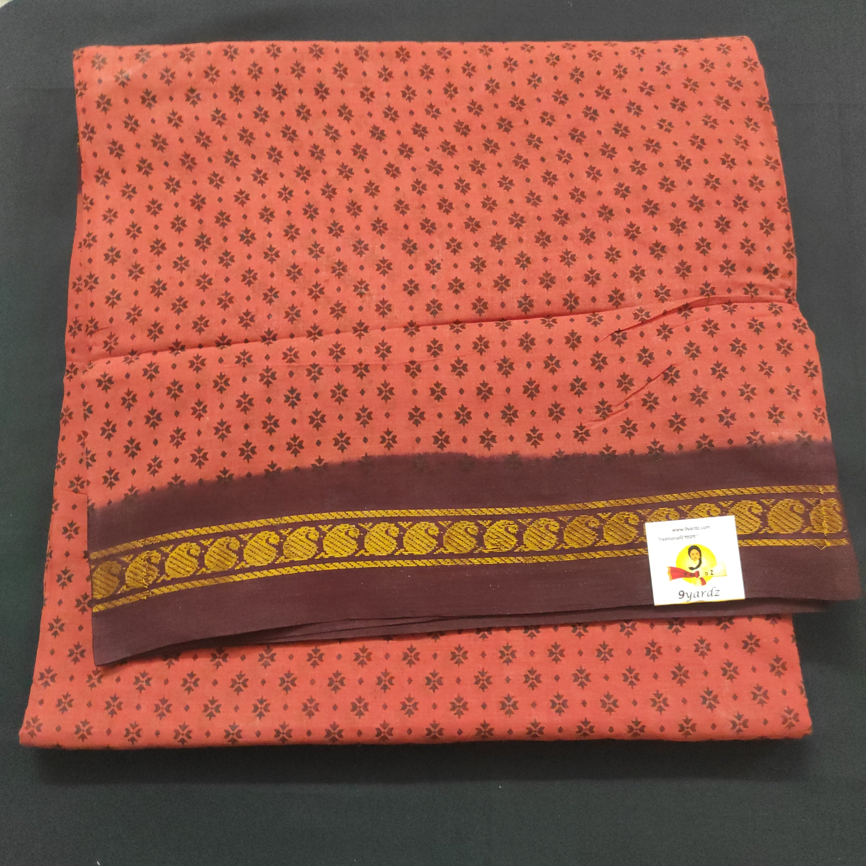 Sungudi cotton 10.5 yards madisar