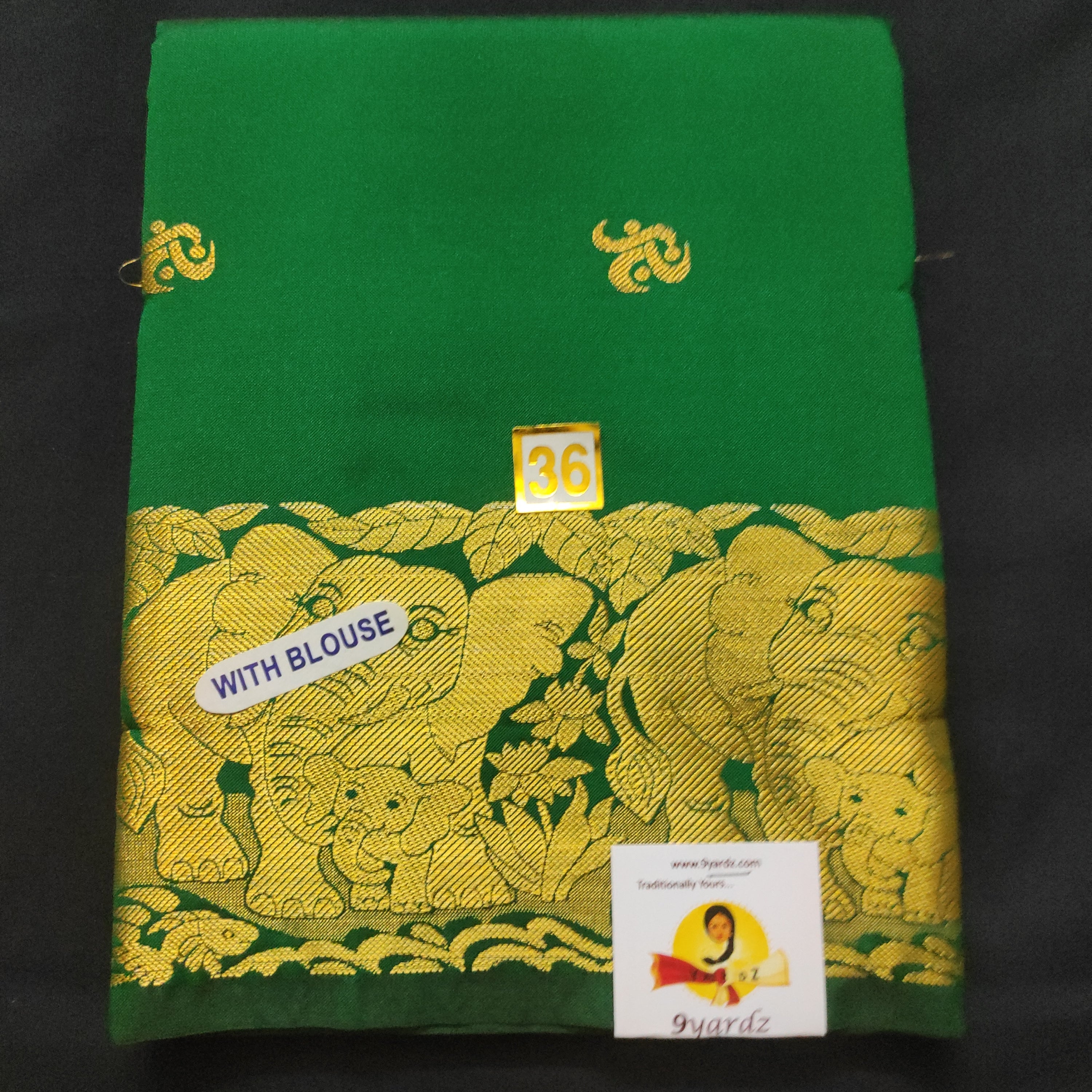 Pavadai poly silk 36"