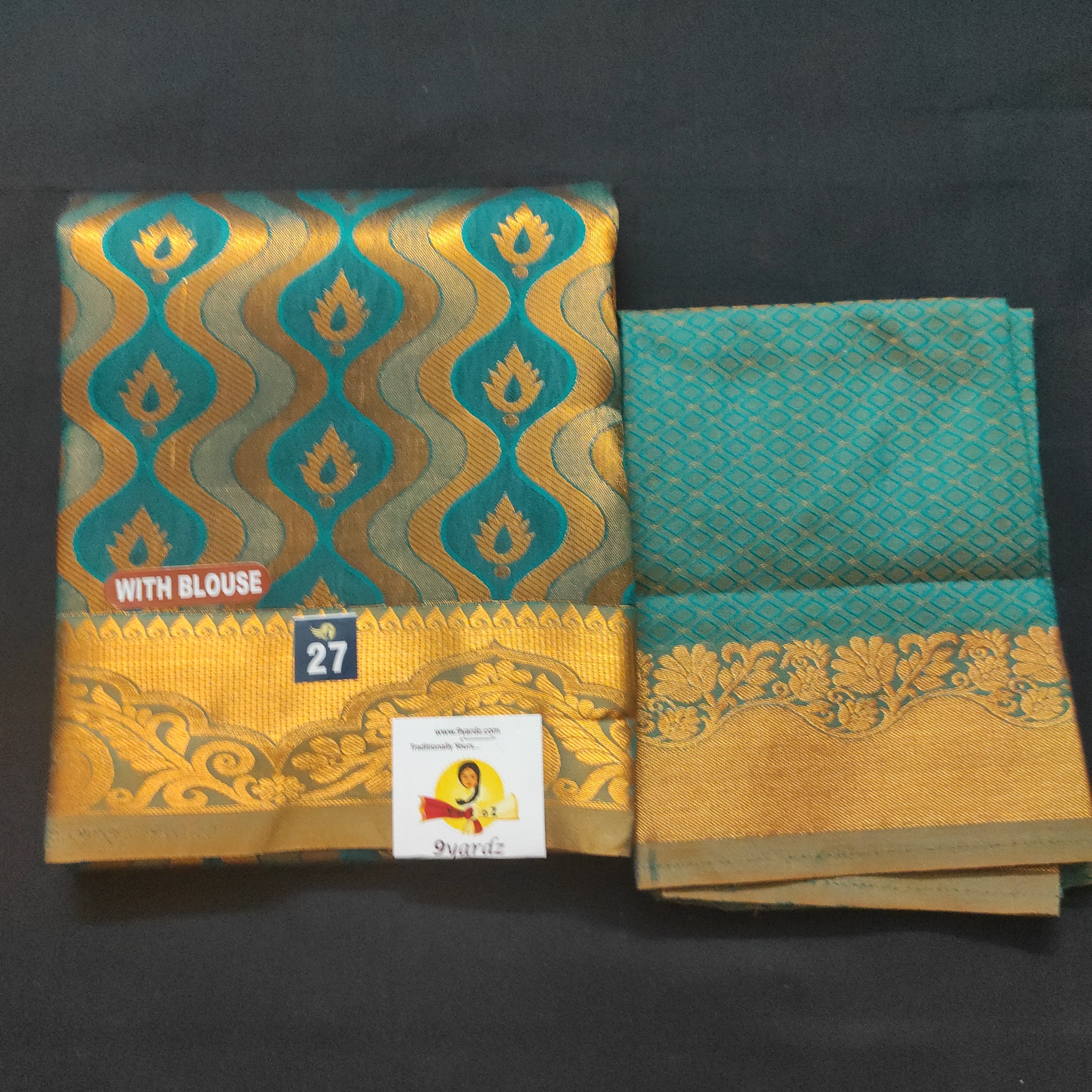 Pavadai poly silk 27"