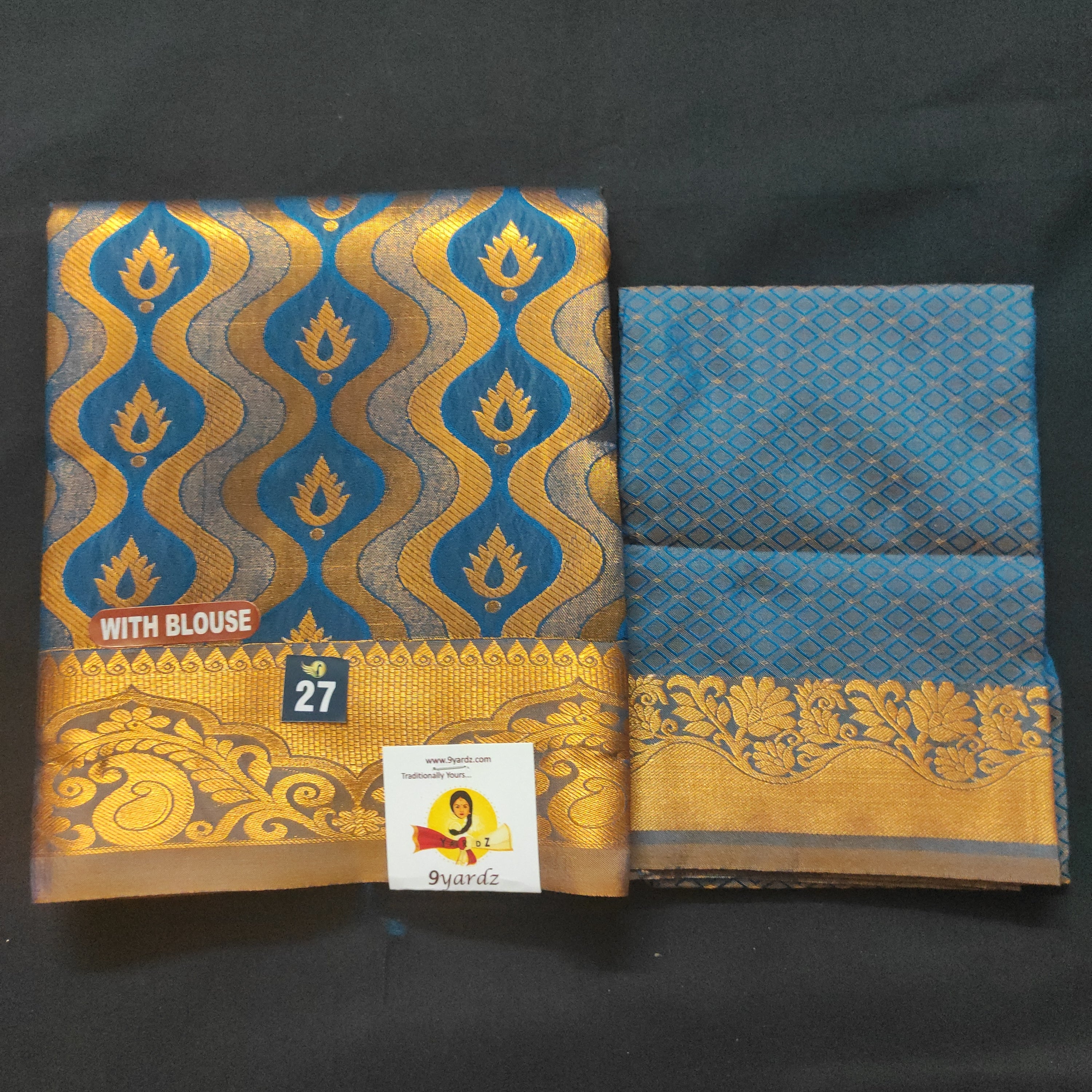 Pavadai poly silk 27"