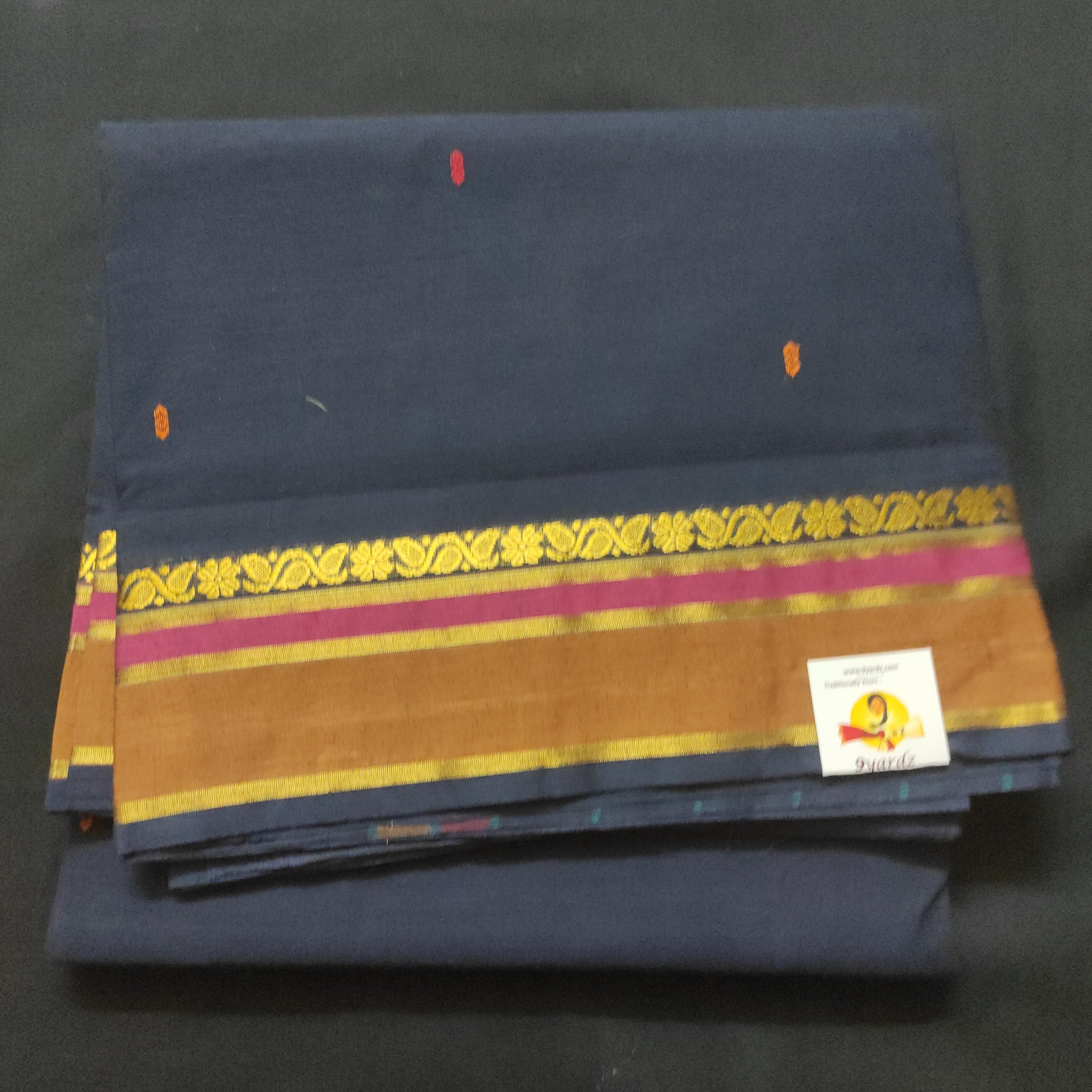 Chettinadu / Karaikudi cotton 8 metres saree