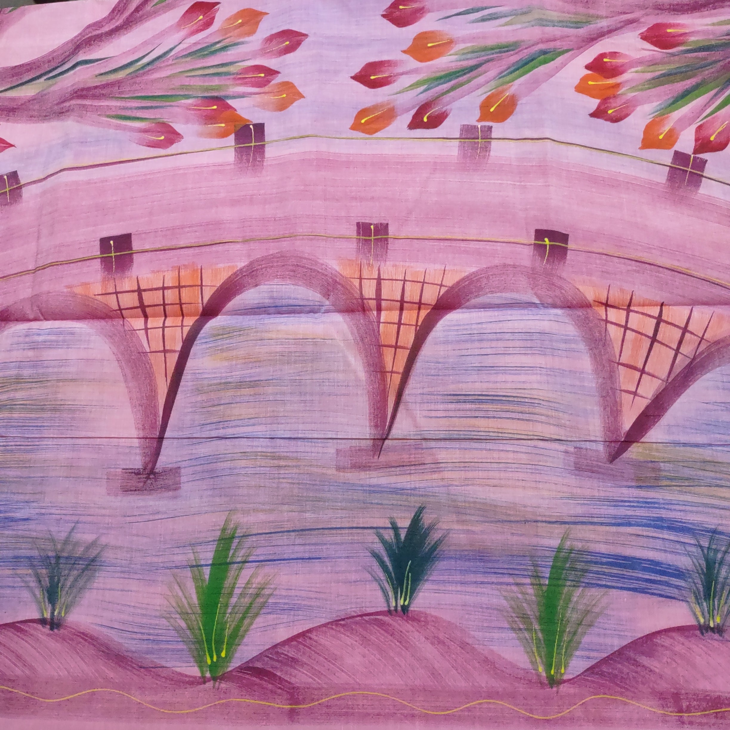 Printed cotton 6 yards