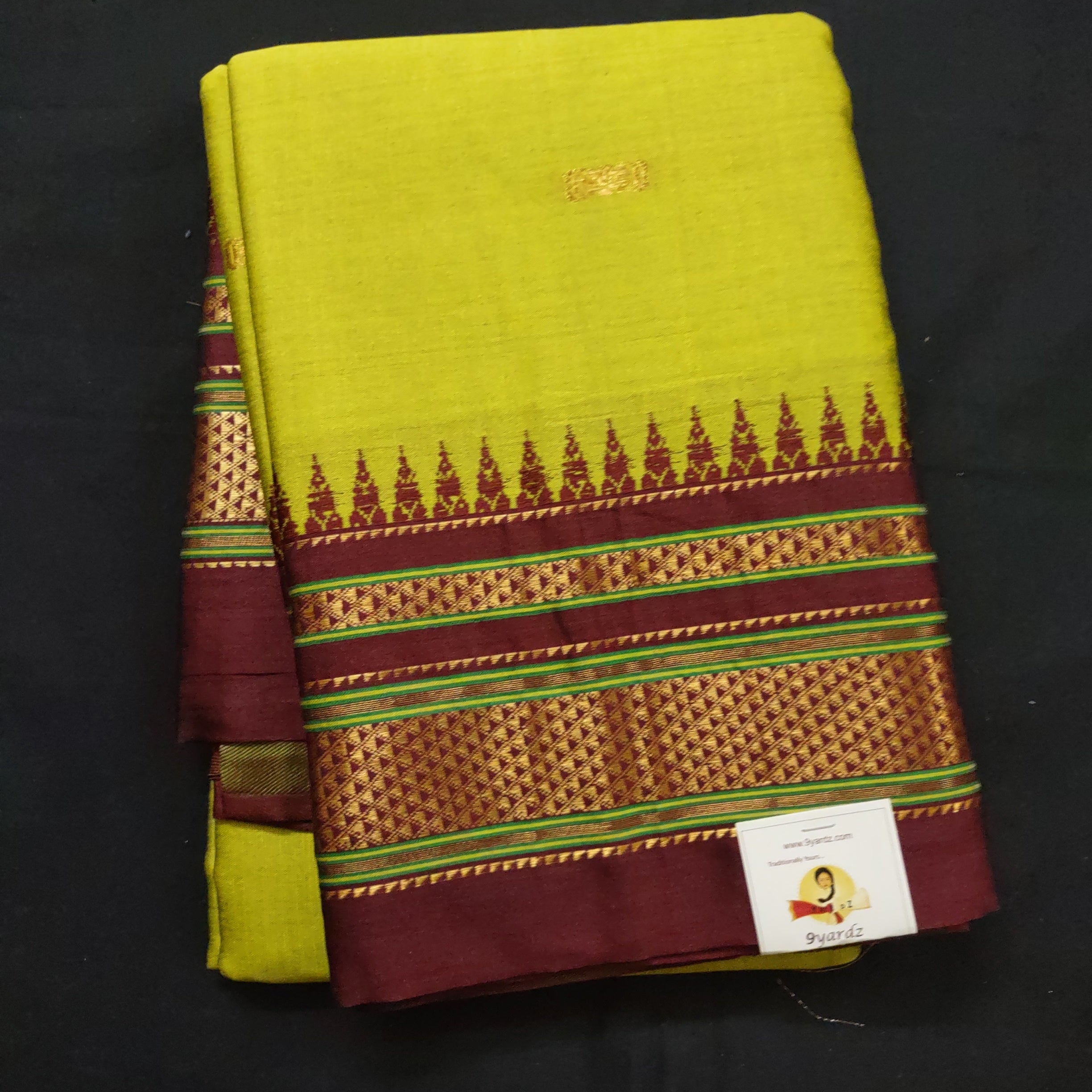 Maharashtra Art silk- 6yardz