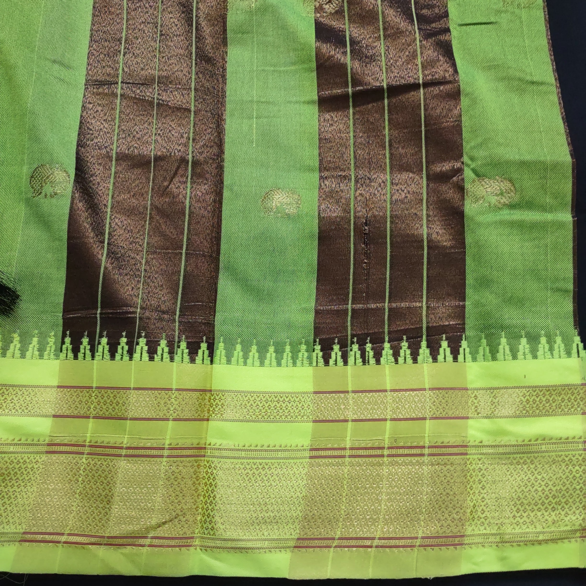 Maharashtra Art silk- 6yardz