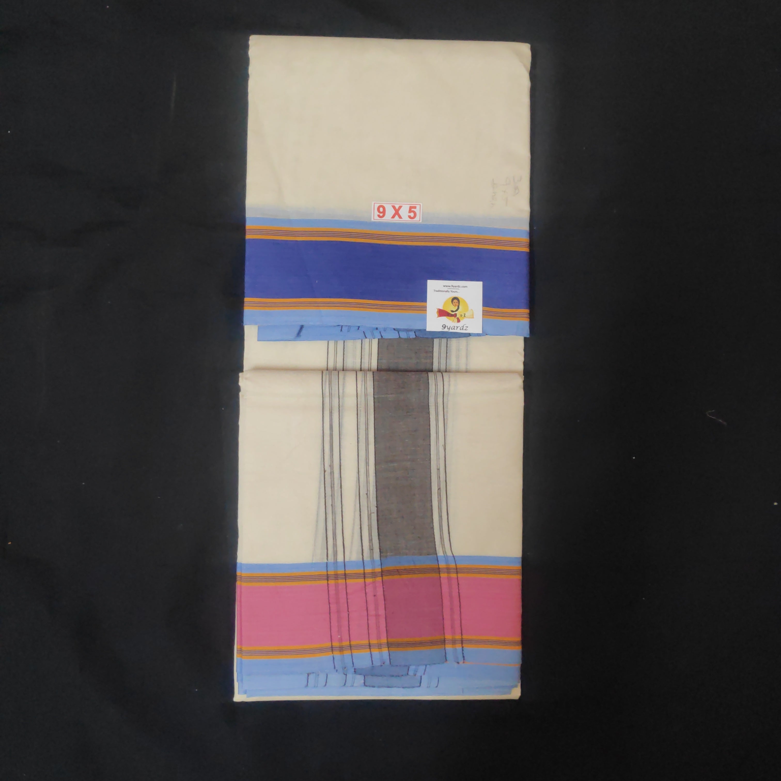 Dhothi fancy border 9*5