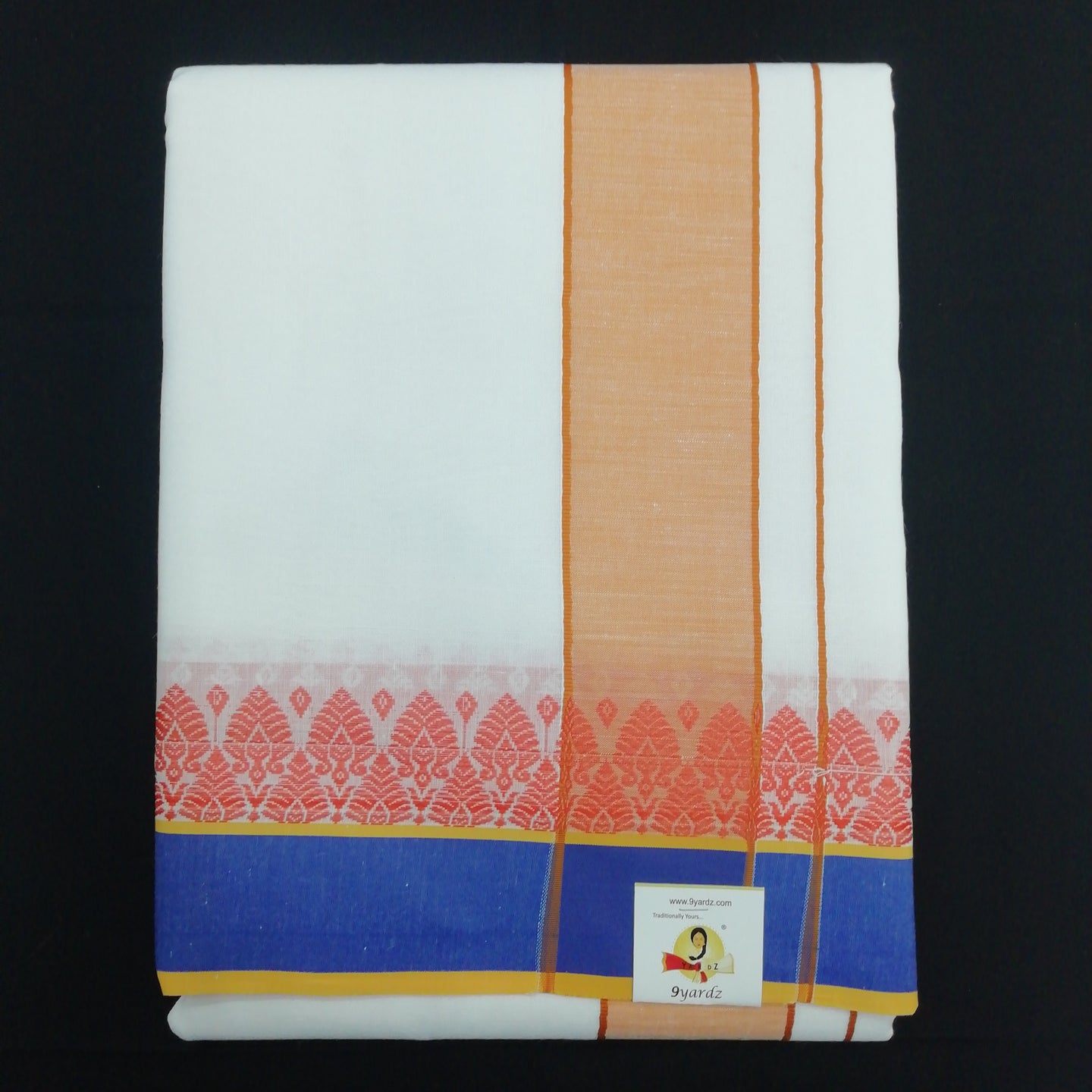 Dhoti 9*5 cotton Jacquard border