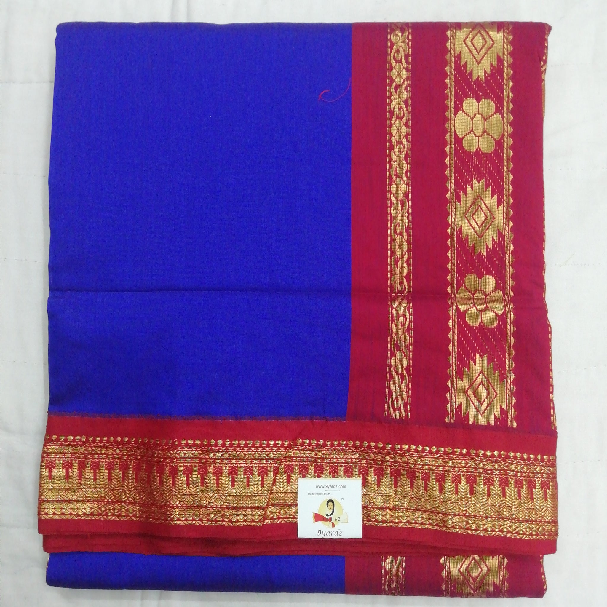 Kalyani Cotton 9 metres/ 10 yards approx madisar – 9yardz