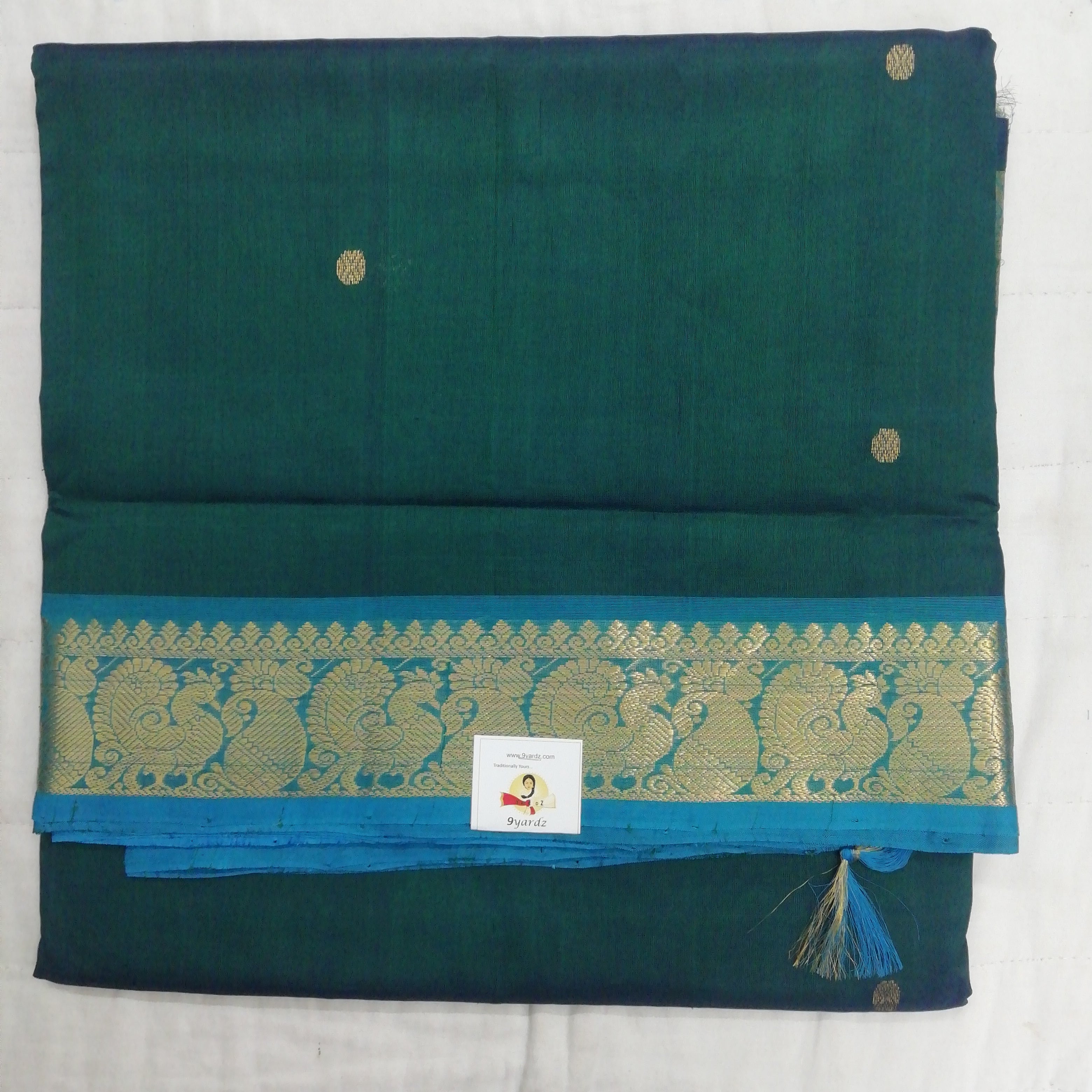 Pure silk cotton with butta -10yards madisar
