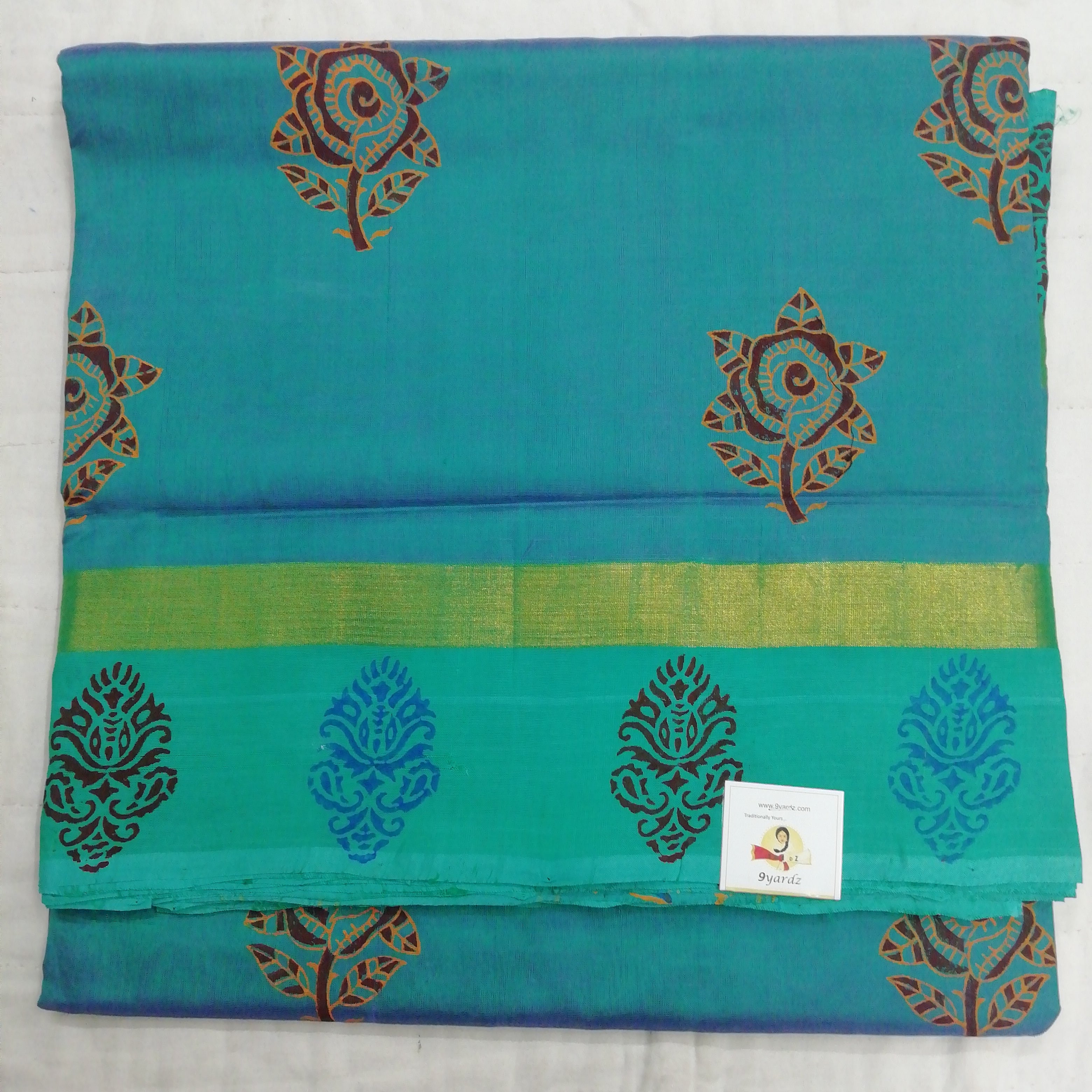 Pure silk cotton, printed -10 yards madisar