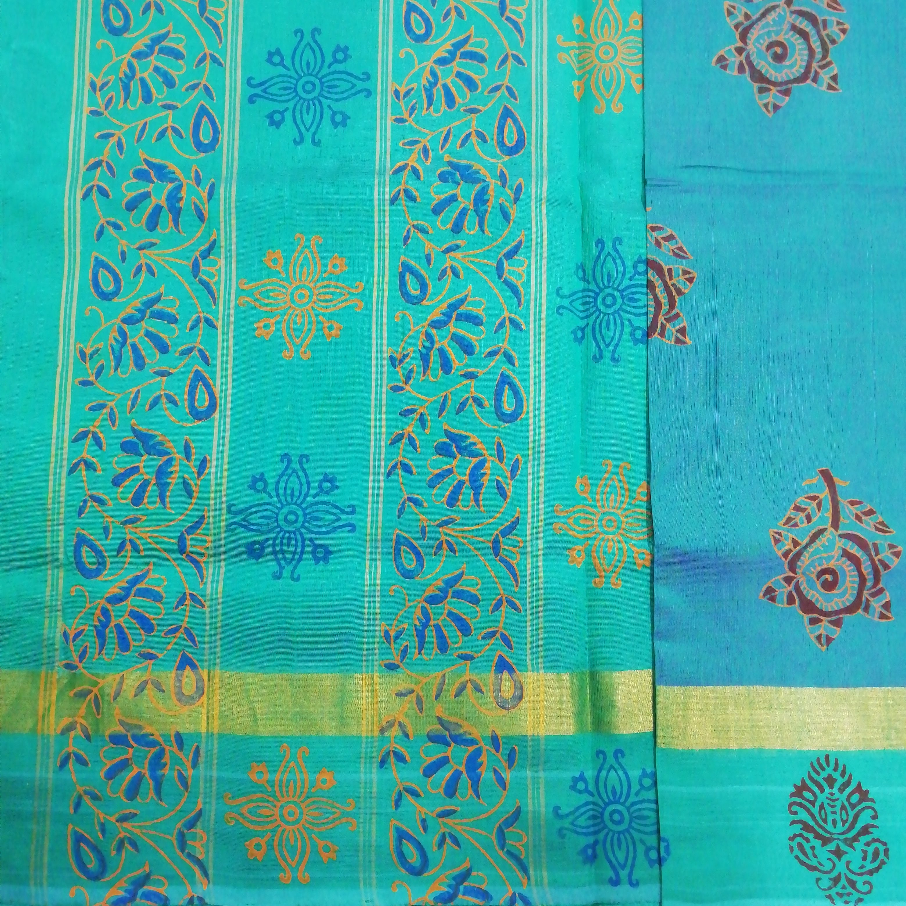 Pure silk cotton, printed -10 yards madisar