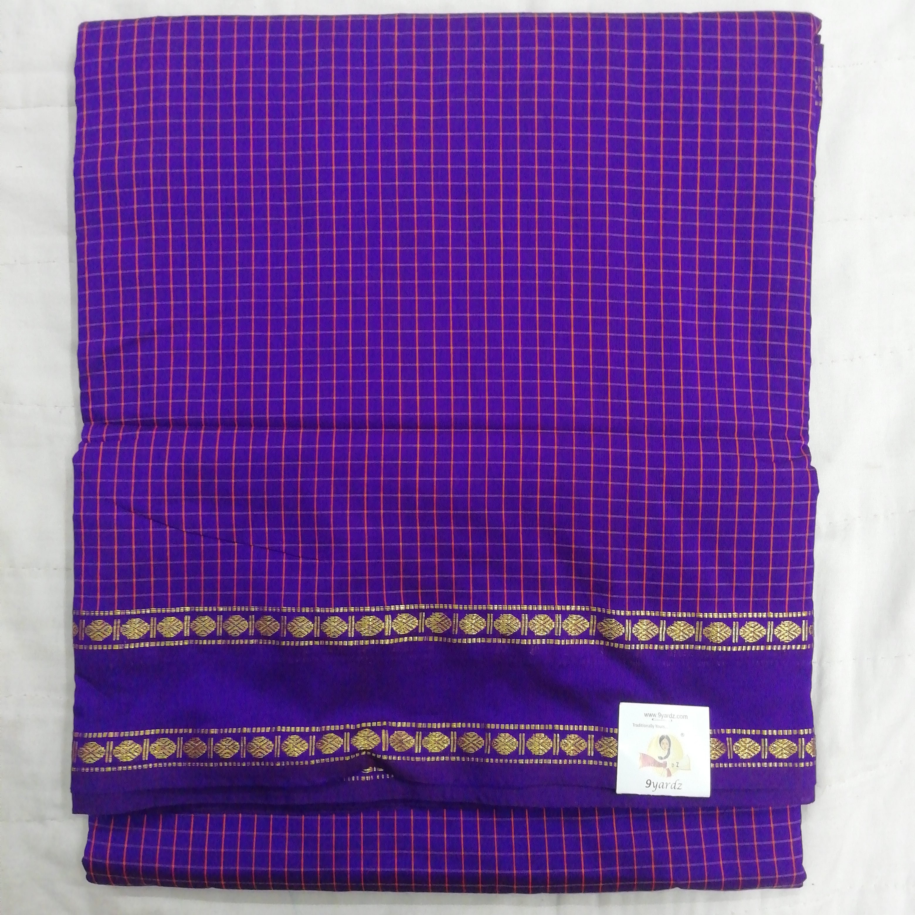 Kalyani Cotton checked  10 yards