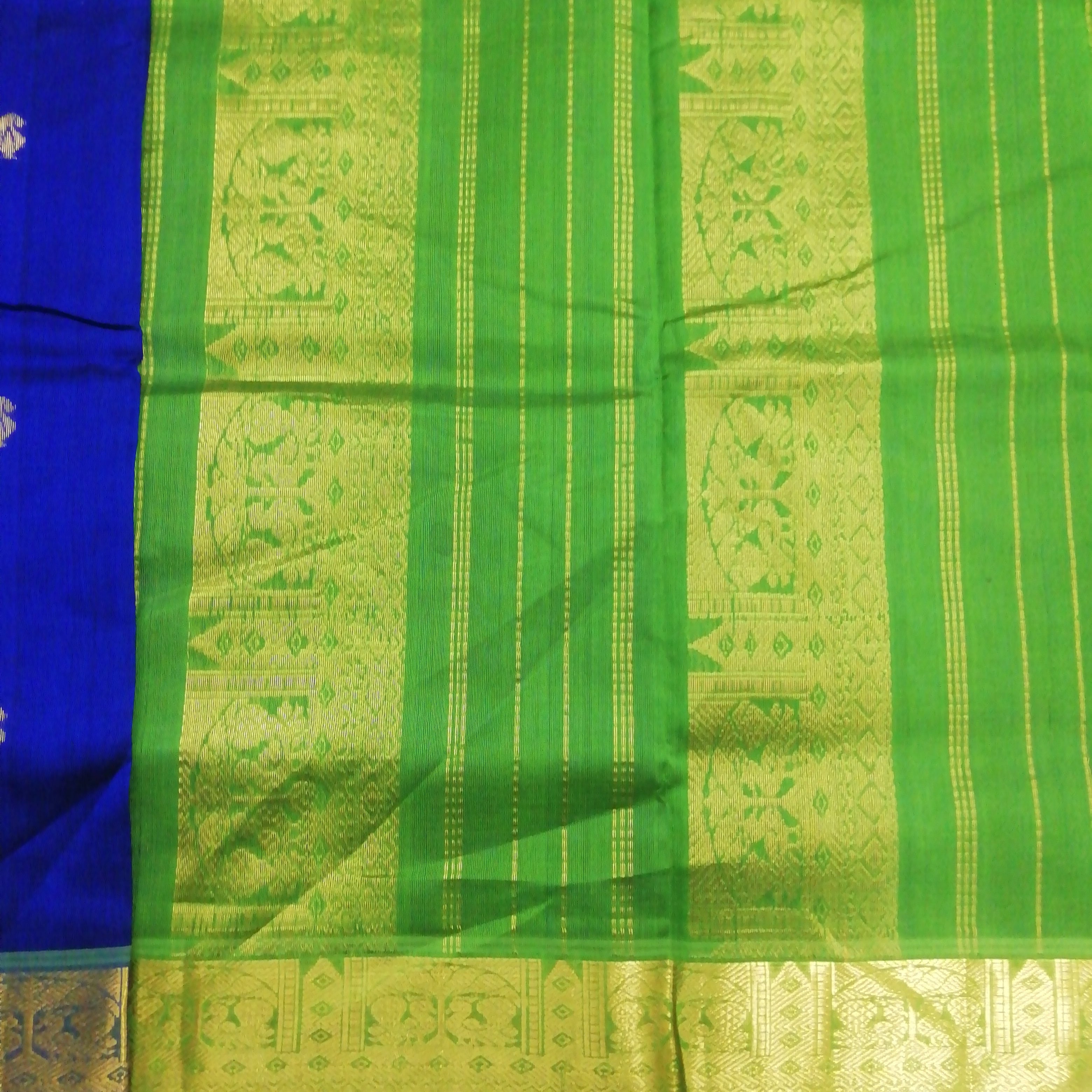 Pure silk cotton with butta -10 yards madisar