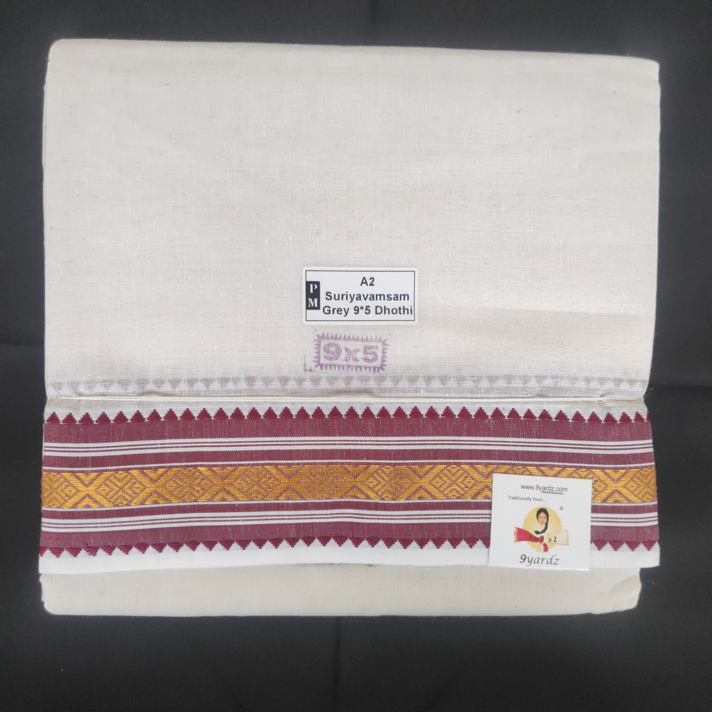 Nagari Cotton Dhothi 9*5