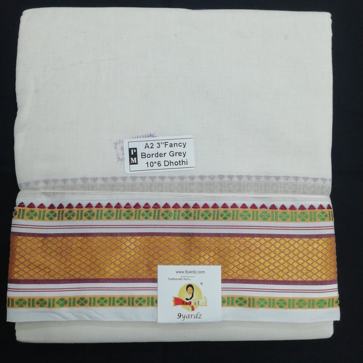 Nagari Cotton Dhothi 10*6