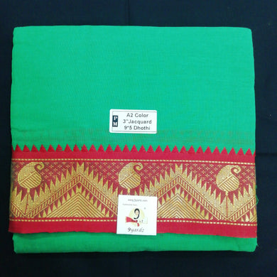 Nagari Cotton Colour Dhoti 9*5