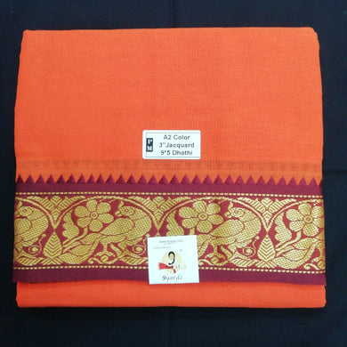 Nagari Cotton Colour Dhoti 9*5