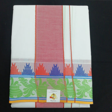 Cotton dhoti 9*5 thread jacquard border