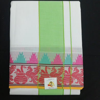 Cotton dhoti 9*5 thread jacquard border